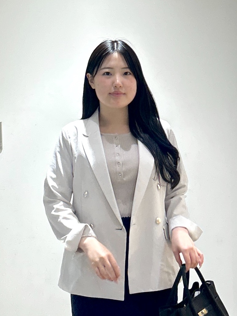 sayaさんの「OPAQUE.CLIP｜《再入荷》ダブルブレストテーラードジャケット【接触冷感／吸水速乾／イージーアイロン／防シワ／洗濯機O」を使ったコーディネート