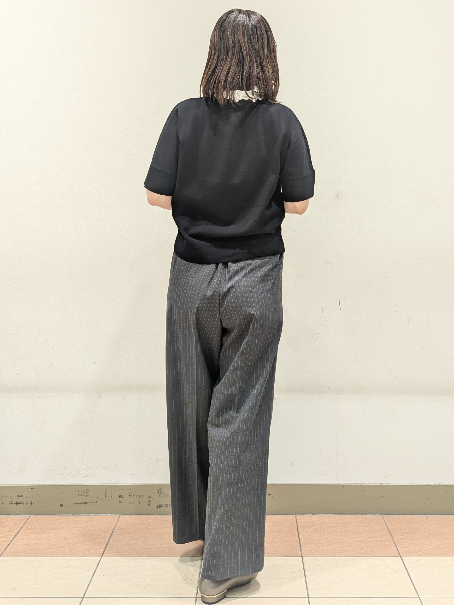 Miさんの「OPAQUE.CLIP｜2WAY衿ドッキングニット《洗濯機OK》」を使ったコーディネート