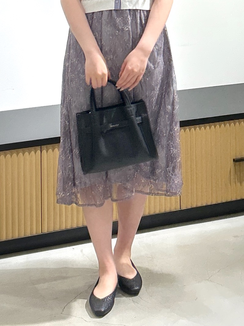 sayaさんの「OPAQUE.CLIP｜花柄ドッキング衿付きワンピース【洗濯機OK】」を使ったコーディネート