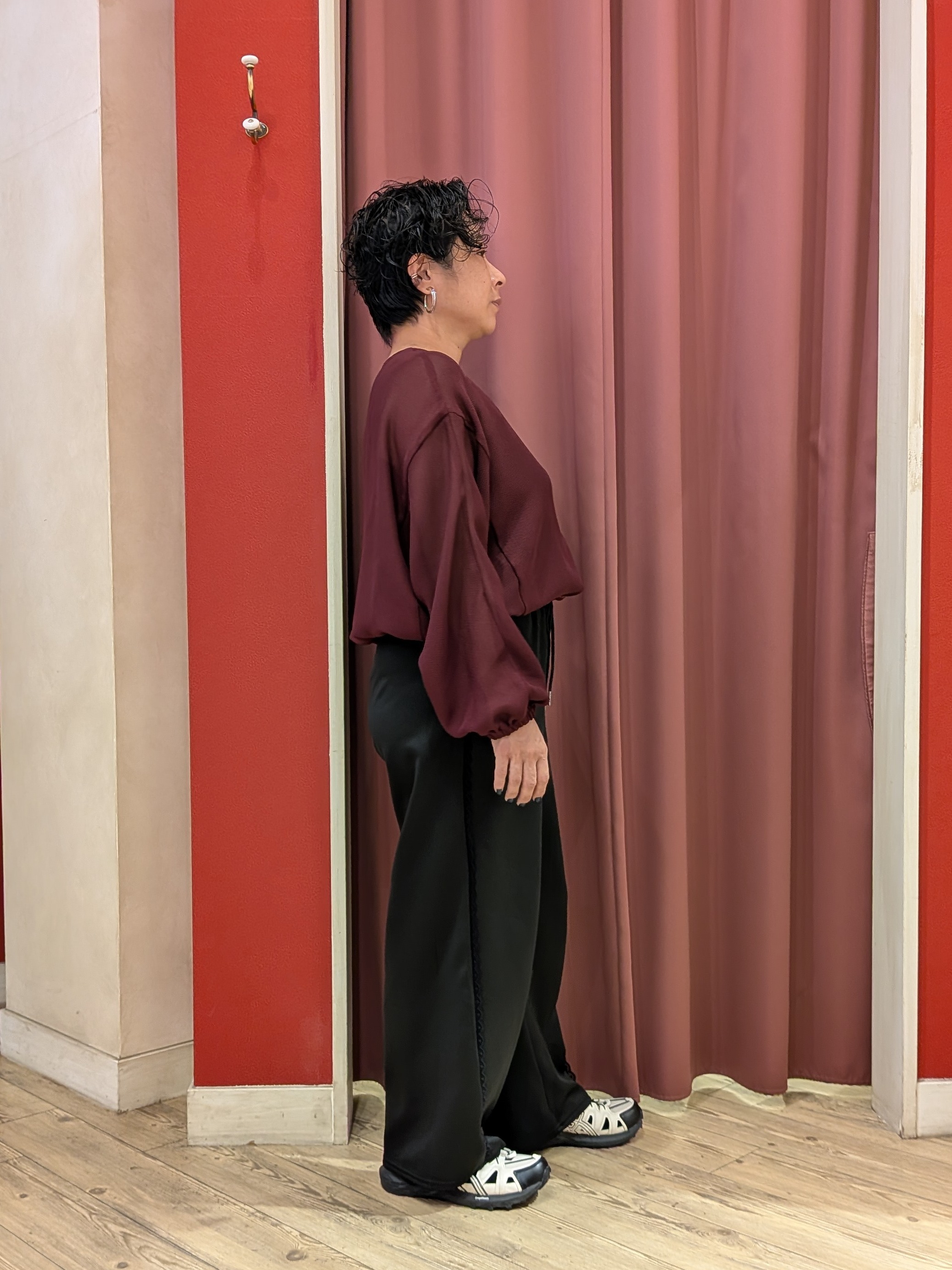 cameさんの「SHOO･LA･RUE｜【通気性〇/セットアップ可/洗濯機可】メッシュドルマン ジップブルゾン」を使ったコーディネート