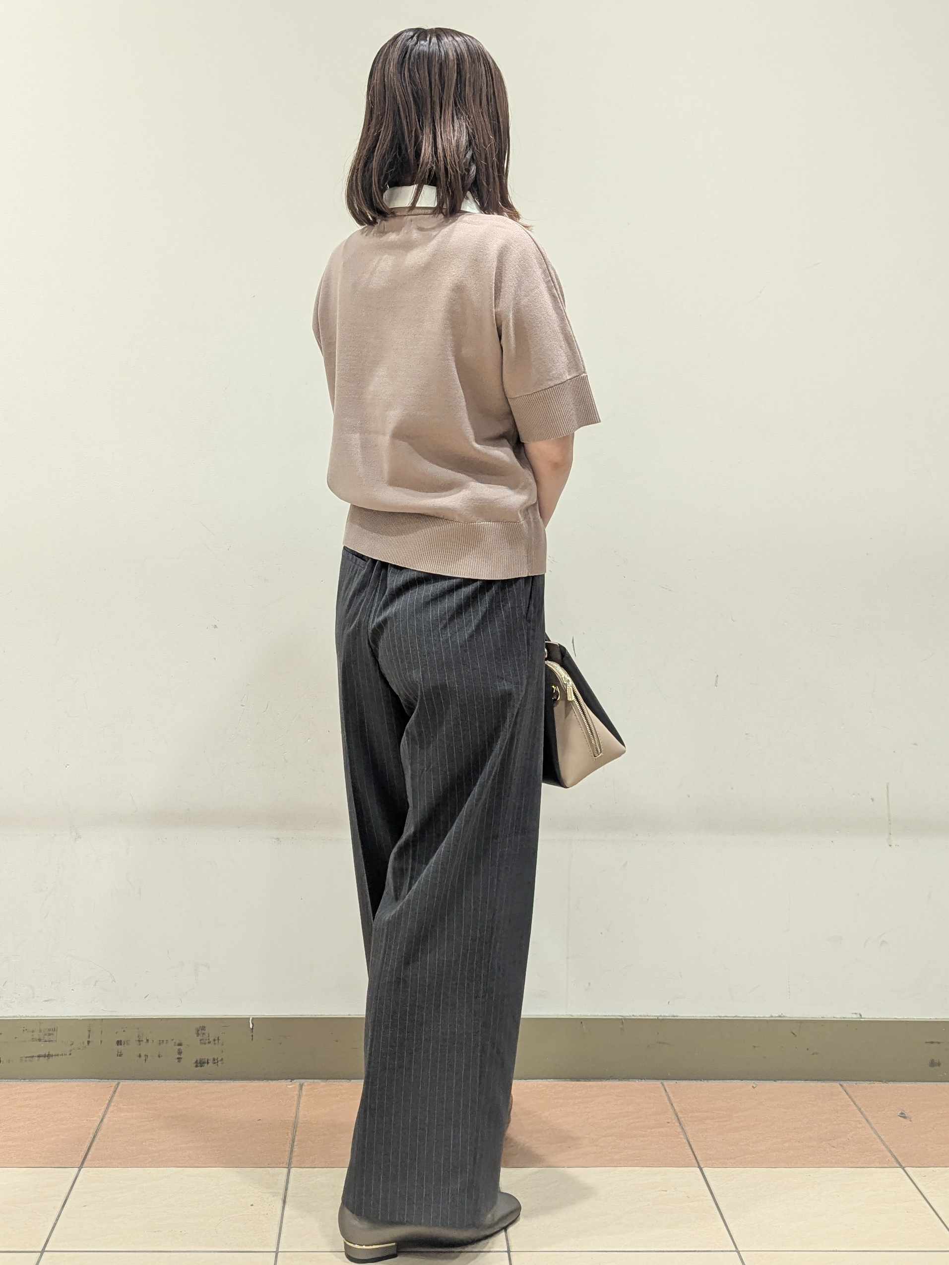 Miさんの「OPAQUE.CLIP｜2WAY衿ドッキングニット《洗濯機OK》」を使ったコーディネート