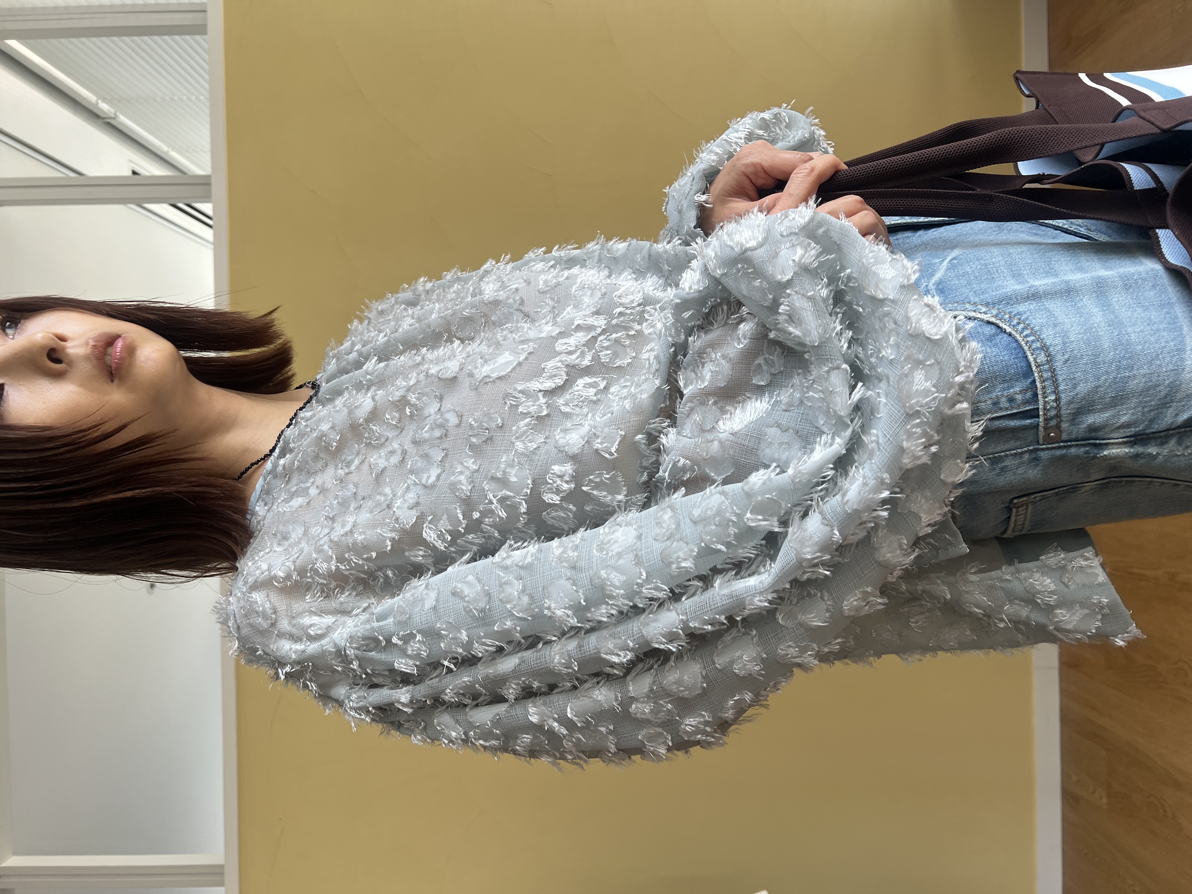 misaさんの「DRESSTERIOR｜センタープレスストレートデニム」を使ったコーディネート