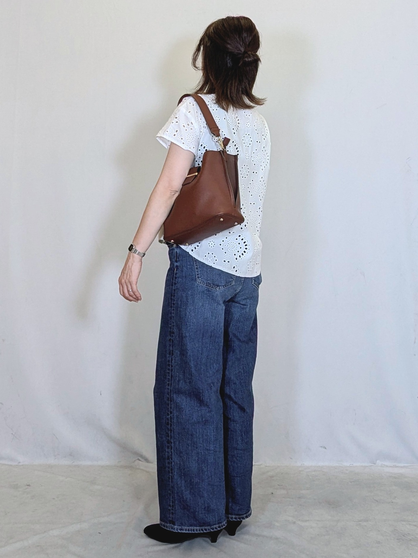 幸さんの「Reflect｜【通勤◎】カットワーク刺繍レース シャツブラウス」を使ったコーディネート