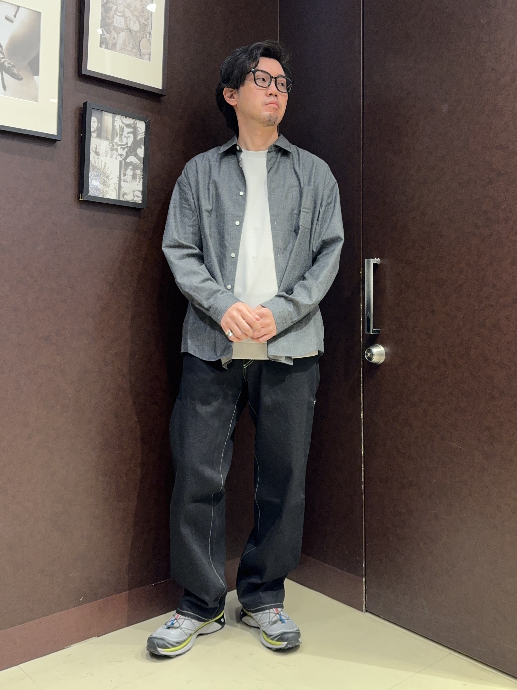 shuheiさんの「TAKEO KIKUCHI｜【日本製/Sサイズ～】リラックスフィットシャツ」を使ったコーディネート