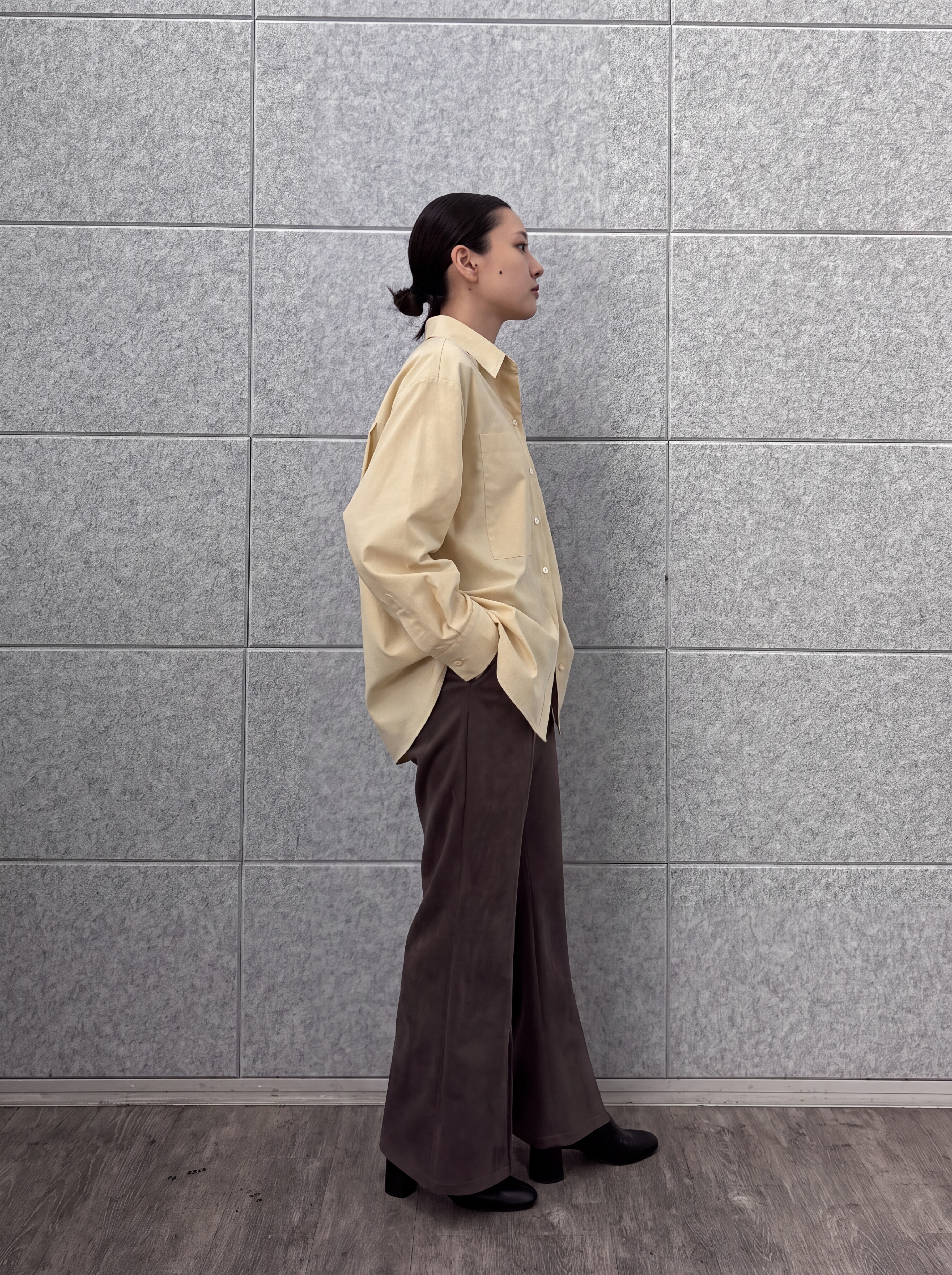 ayanoさんの「INDIVI｜タイムレスフォルムシャツ」を使ったコーディネート