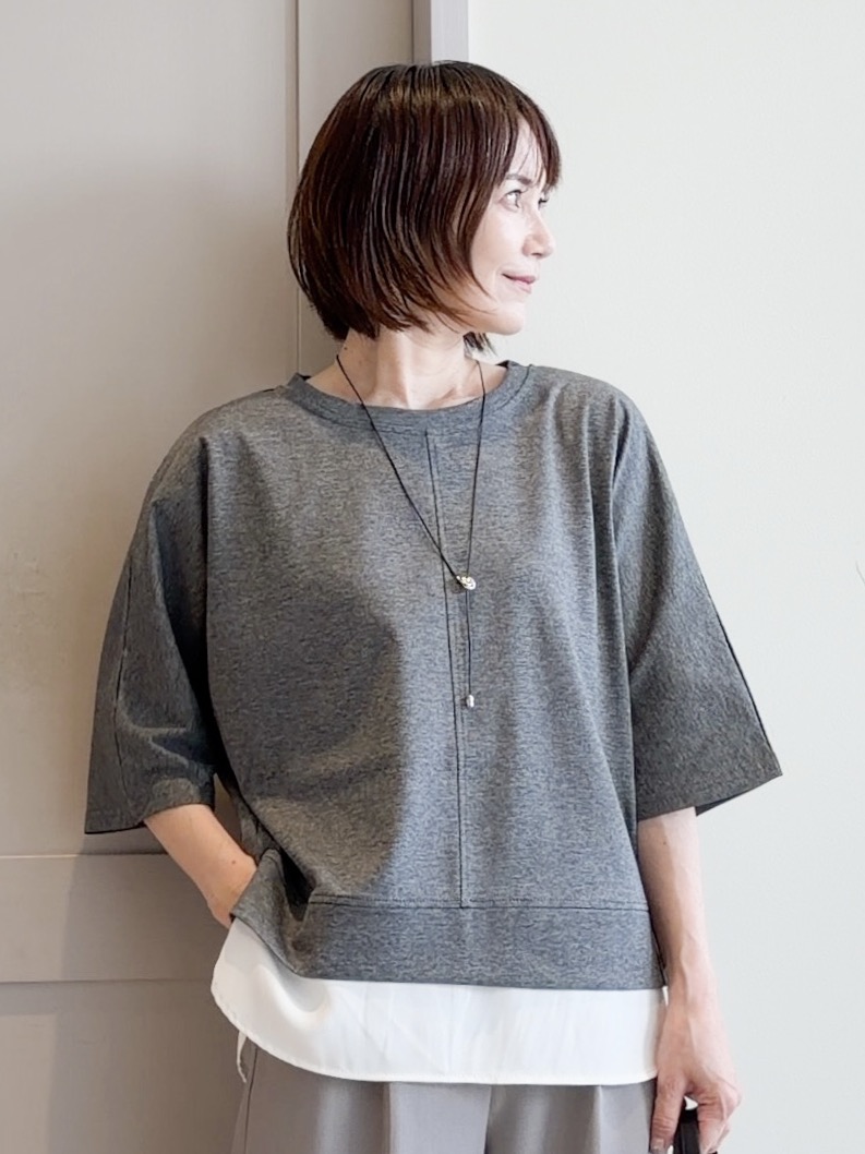 yamakoさんの「grove｜【着回し◎】レイヤード風セットアップ」を使ったコーディネート