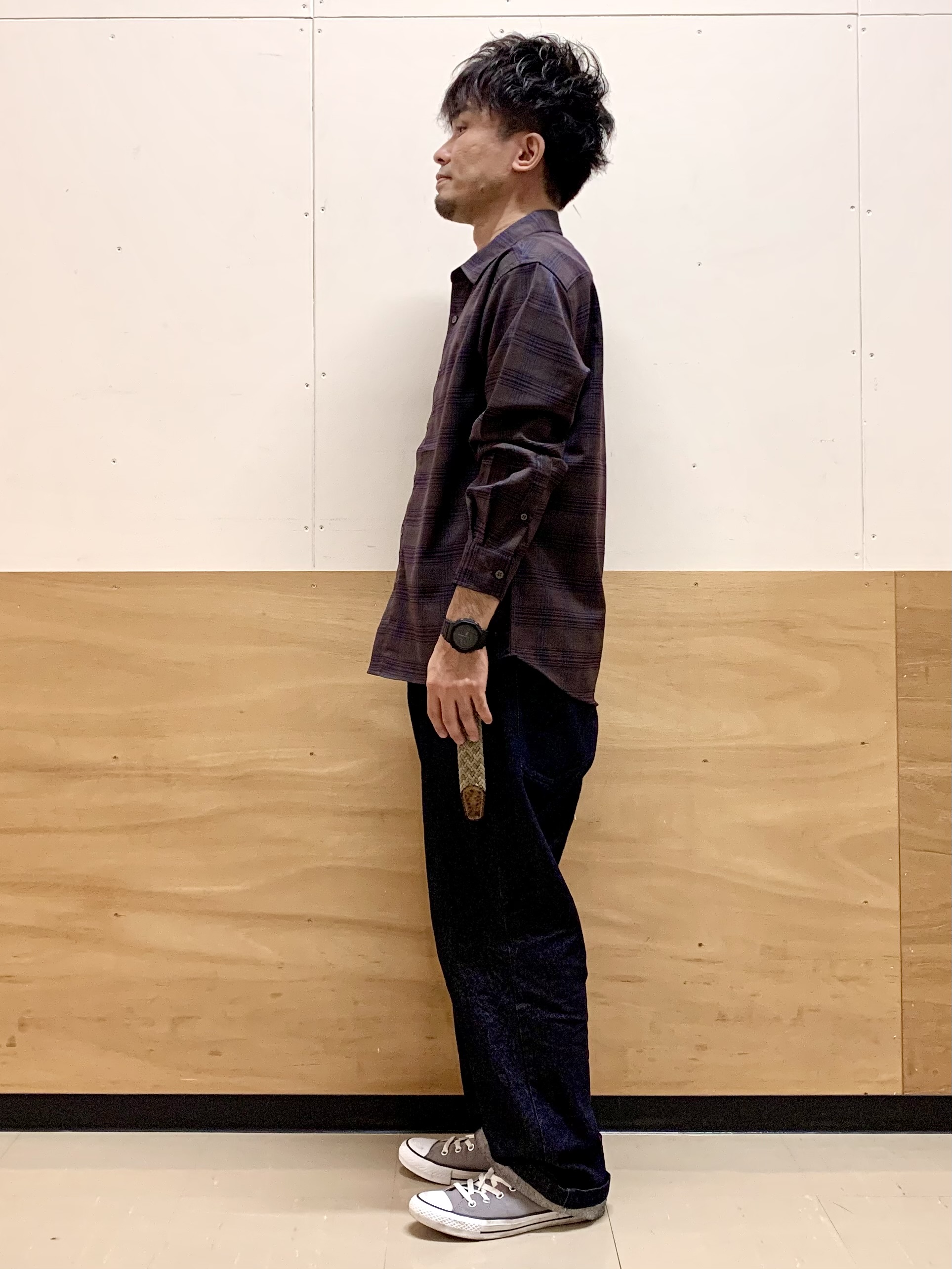 MATUさんの「THE SHOP TK｜POLO BCS/アソート長袖シャツ」を使ったコーディネート