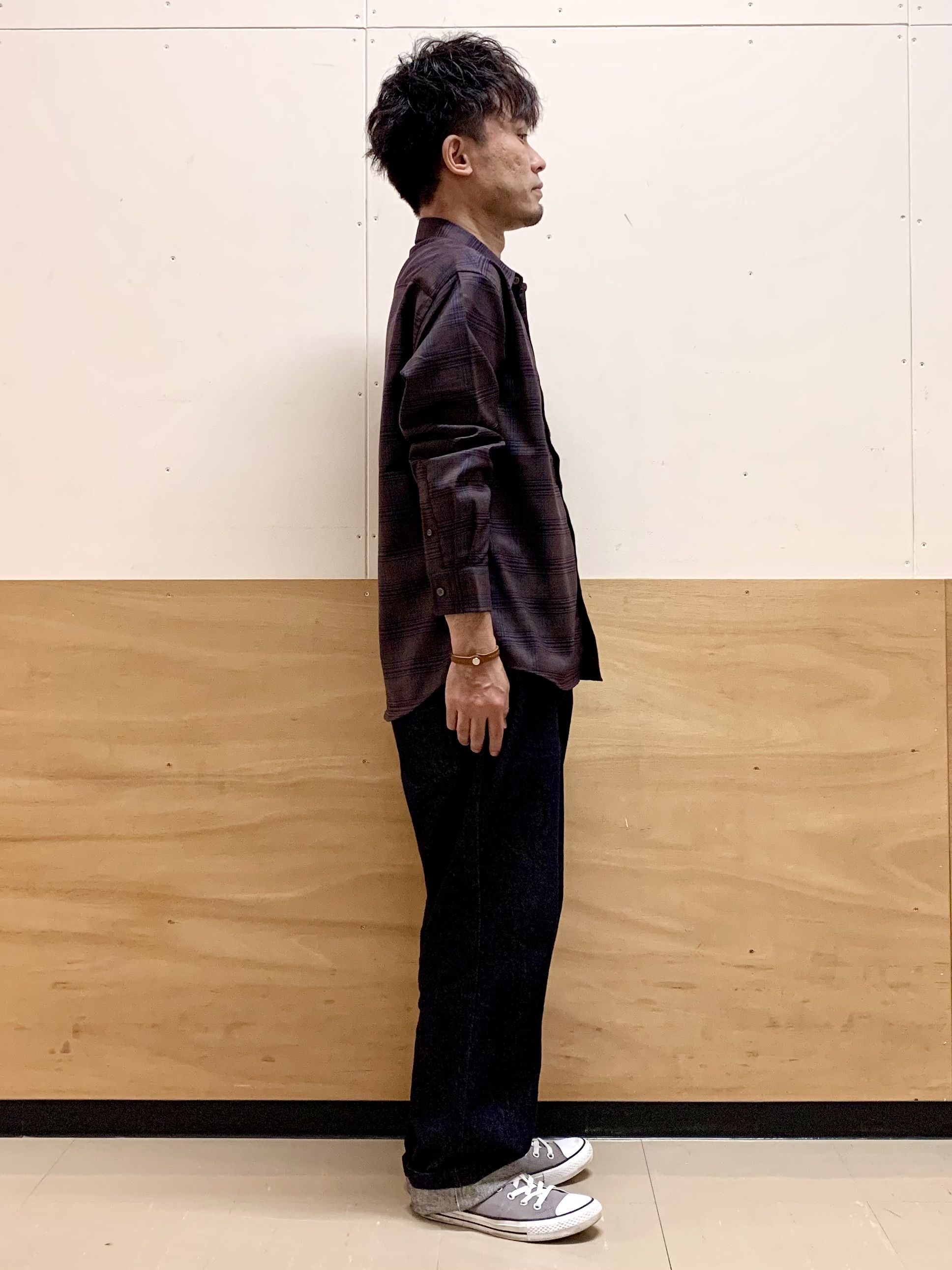 MATUさんの「THE SHOP TK｜POLO BCS/アソート長袖シャツ」を使ったコーディネート
