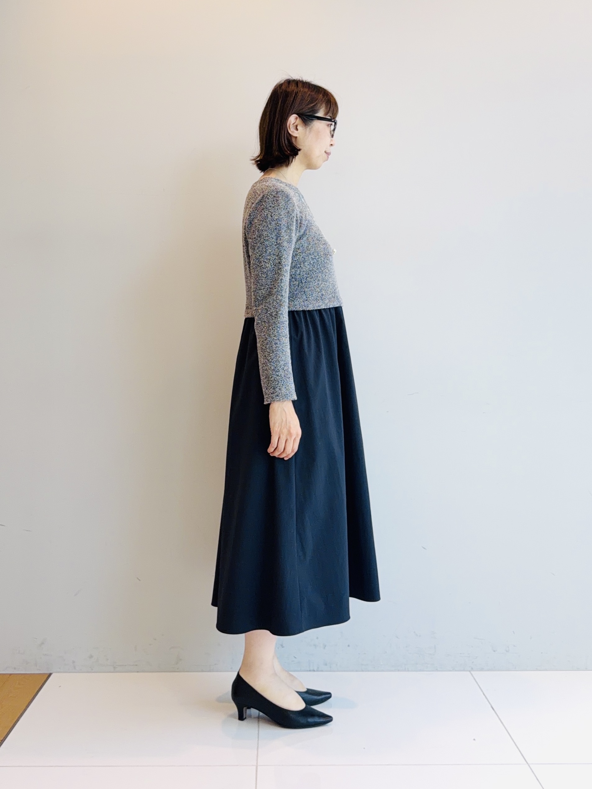 murayamaさんの「INDIVI｜【ラム革／美脚／通勤】レザーパンプス」を使ったコーディネート