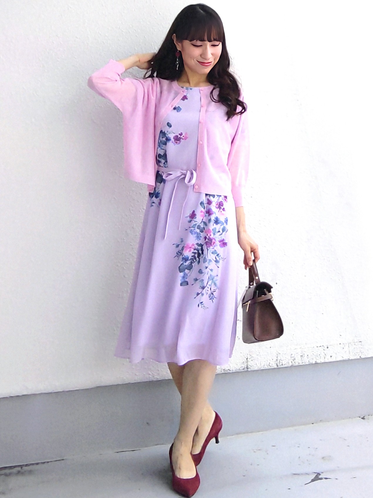 keinaさんの「SunaUna｜【手洗い可／日本製】多色花柄プリントワンピース」を使ったコーディネート
