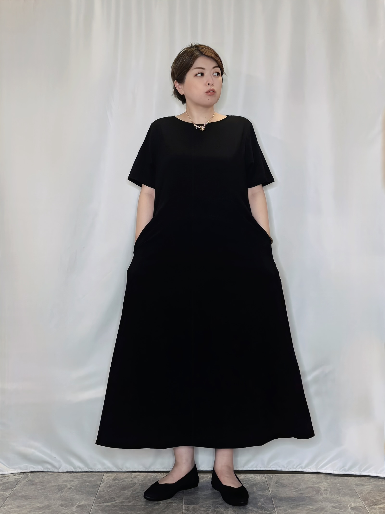 たみさんの「SHOO･LA･RUE｜【綿100%/UV/S-LL/体型カバー】ヒップが隠せる 柔らかシアーデニムシャツ」を使ったコーディネート