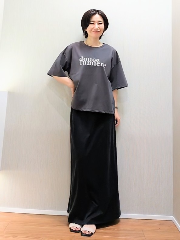 ミズタさんの「UNTITLED｜シアーチェックシャツブラウス」を使ったコーディネート
