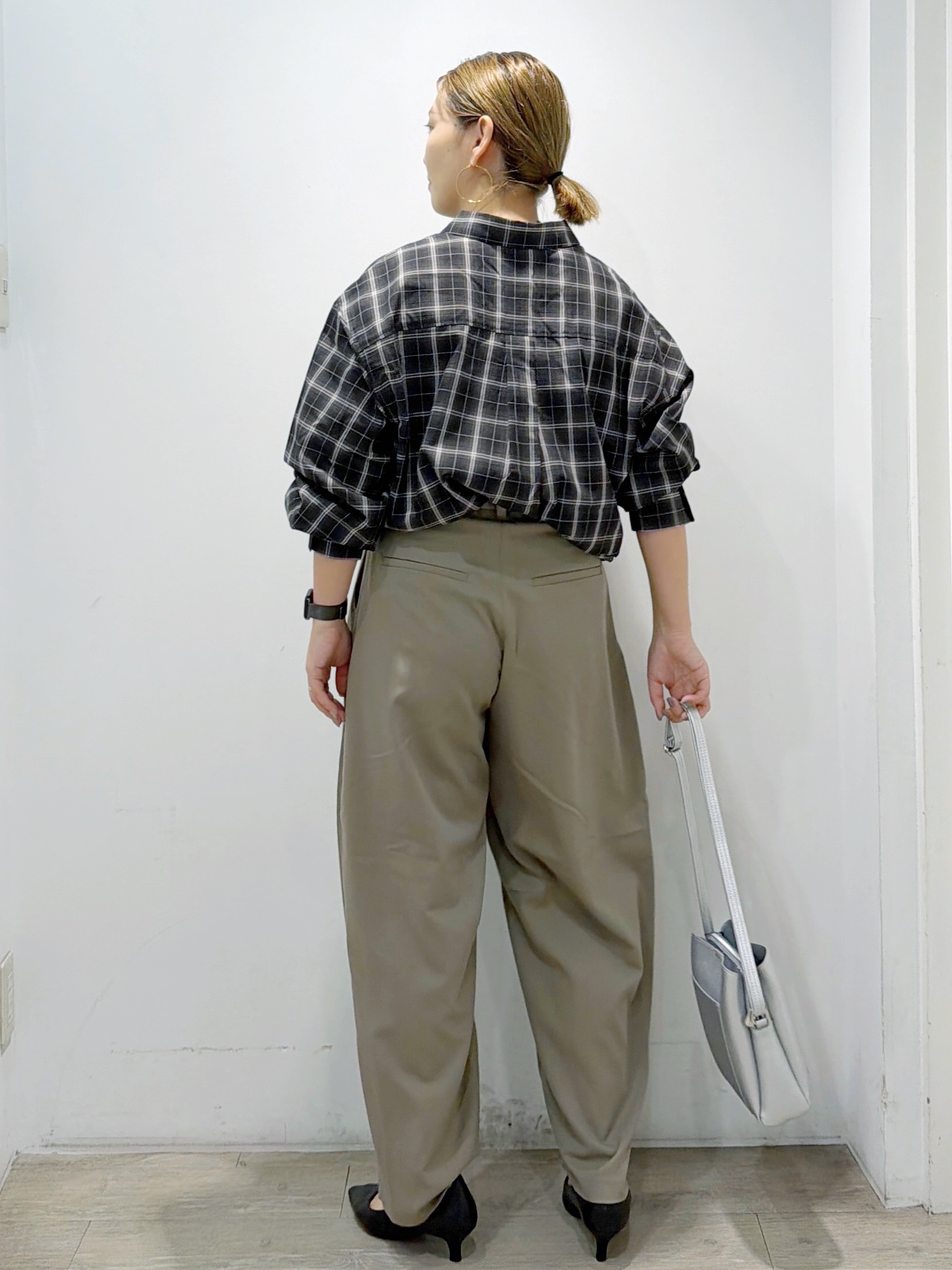 sumicaさんの「OPAQUE.CLIP｜チェック柄シャツ【洗濯機OK】」を使ったコーディネート