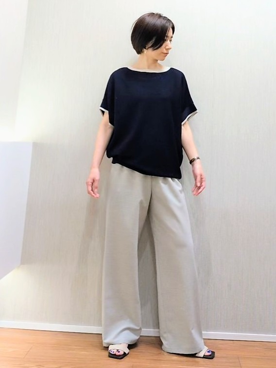 ミズタさんの「UNTITLED｜【セットアップ可/接触冷感/吸水速乾】リラックスワイドパンツ」を使ったコーディネート