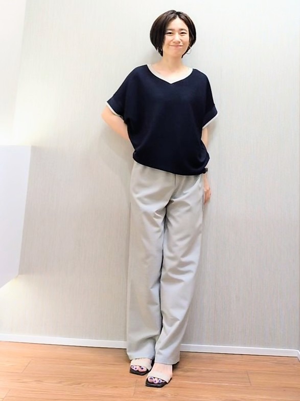 ミズタさんの「UNTITLED｜【セットアップ可/接触冷感/吸水速乾】リラックスワイドパンツ」を使ったコーディネート