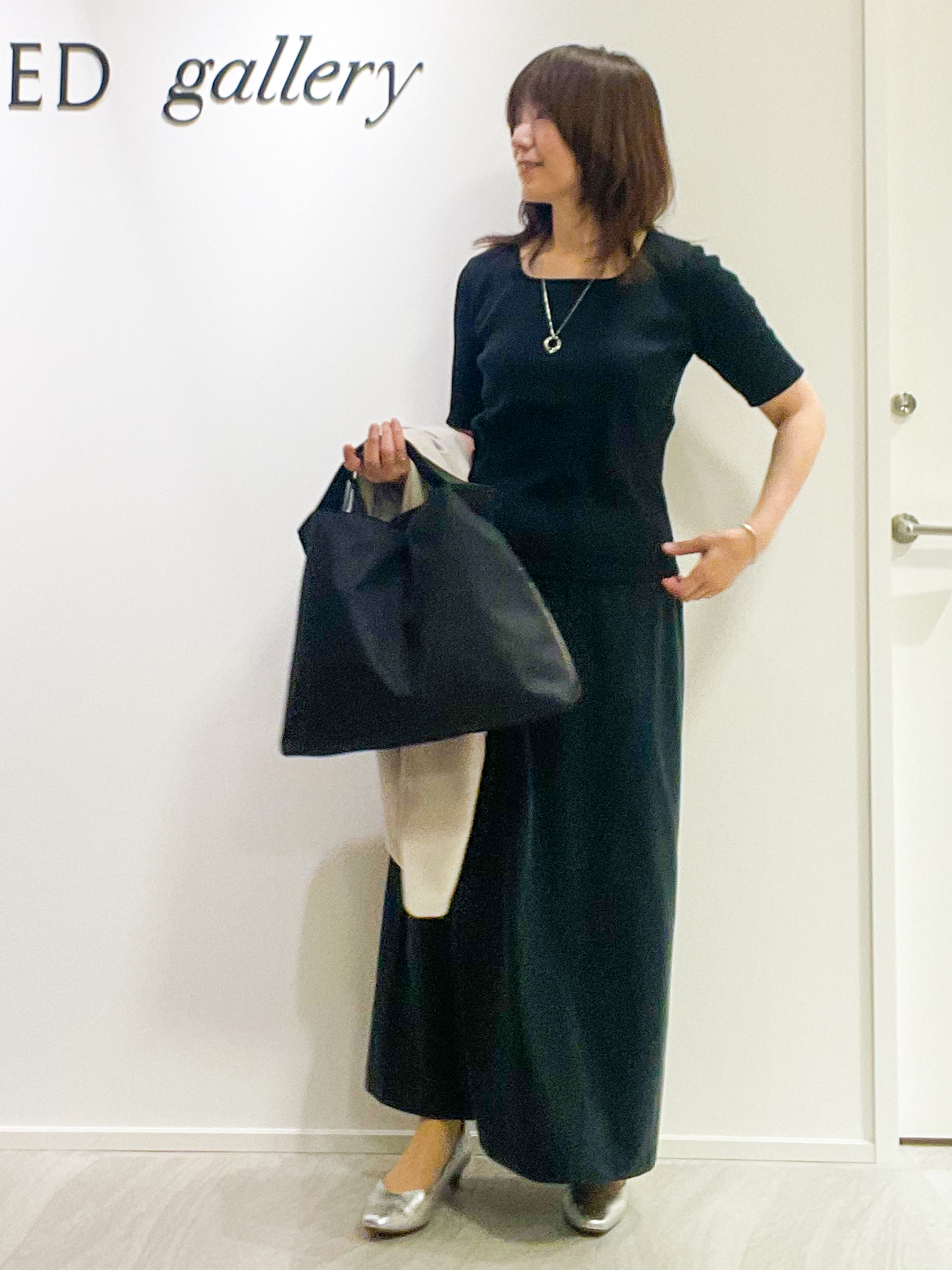 めいさんの「UNTITLED｜【秋の通勤羽織/セットアップ可/UVカット】エアリークール半袖ジャケット」を使ったコーディネート