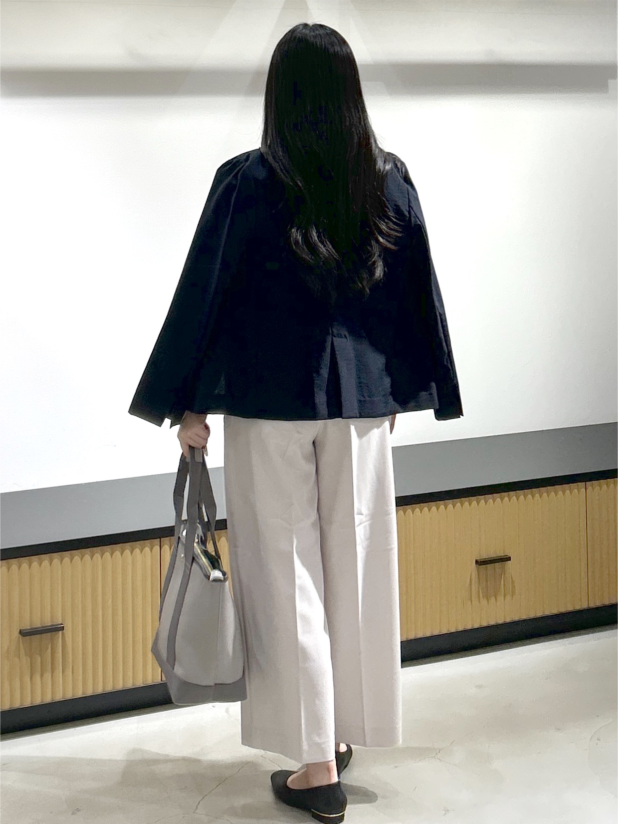 sayaさんの「OPAQUE.CLIP｜《再入荷》ダブルブレストテーラードジャケット【接触冷感／吸水速乾／イージーアイロン／防シワ／洗濯機O」を使ったコーディネート
