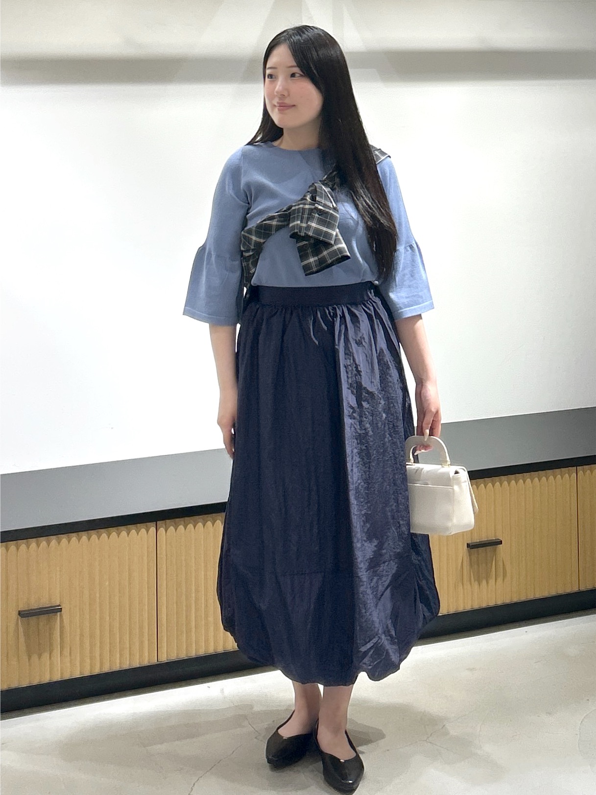 sayaさんの「OPAQUE.CLIP｜チェック柄シャツ【洗濯機OK】」を使ったコーディネート