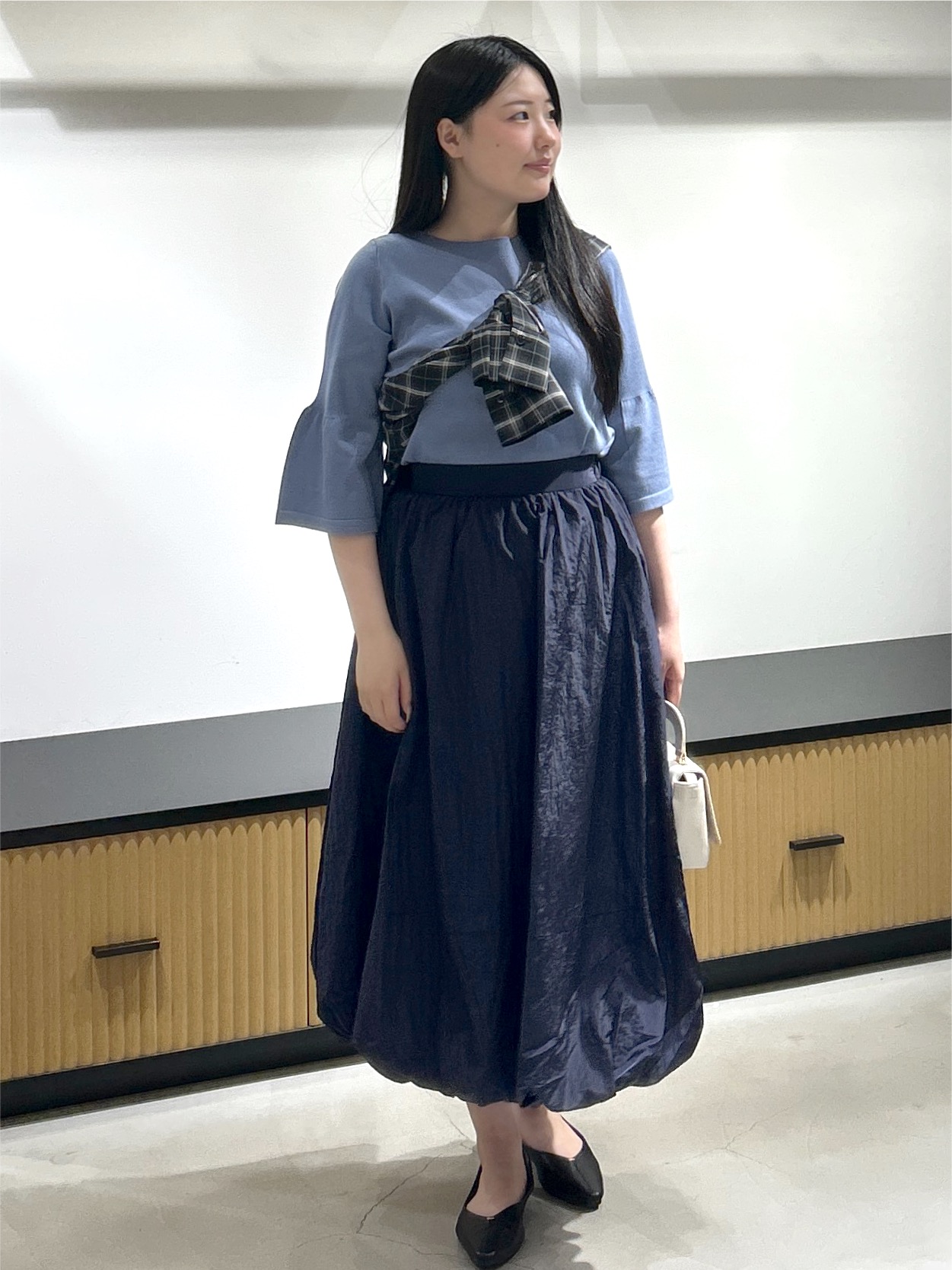 sayaさんの「OPAQUE.CLIP｜チェック柄シャツ【洗濯機OK】」を使ったコーディネート