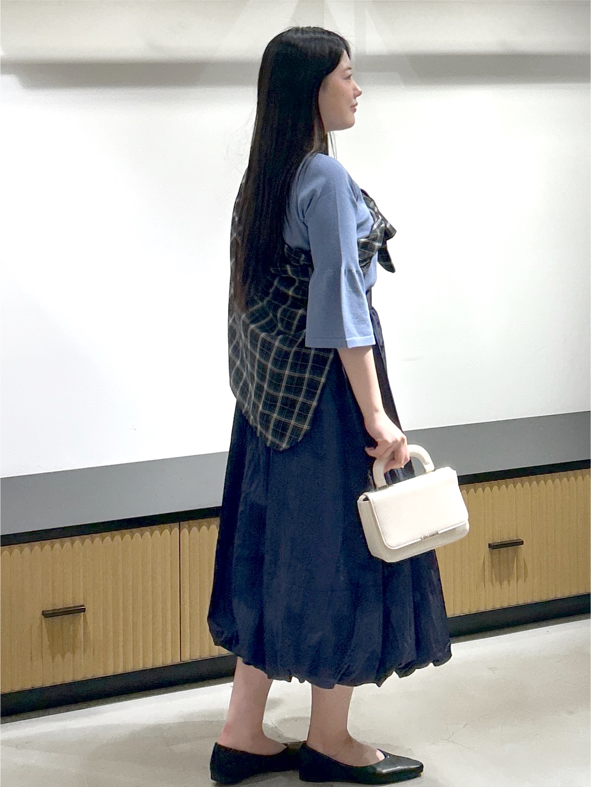 sayaさんの「OPAQUE.CLIP｜チェック柄シャツ【洗濯機OK】」を使ったコーディネート