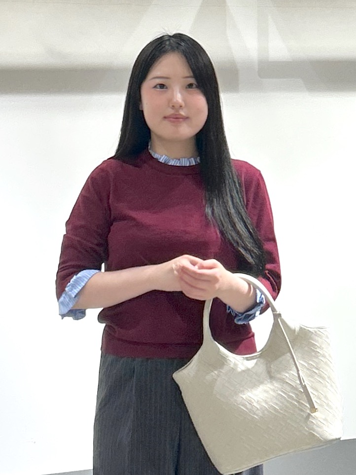 sayaさんの「OPAQUE.CLIP｜【UVケア／遮熱性】フリルドッキングニット《洗濯機OK》」を使ったコーディネート
