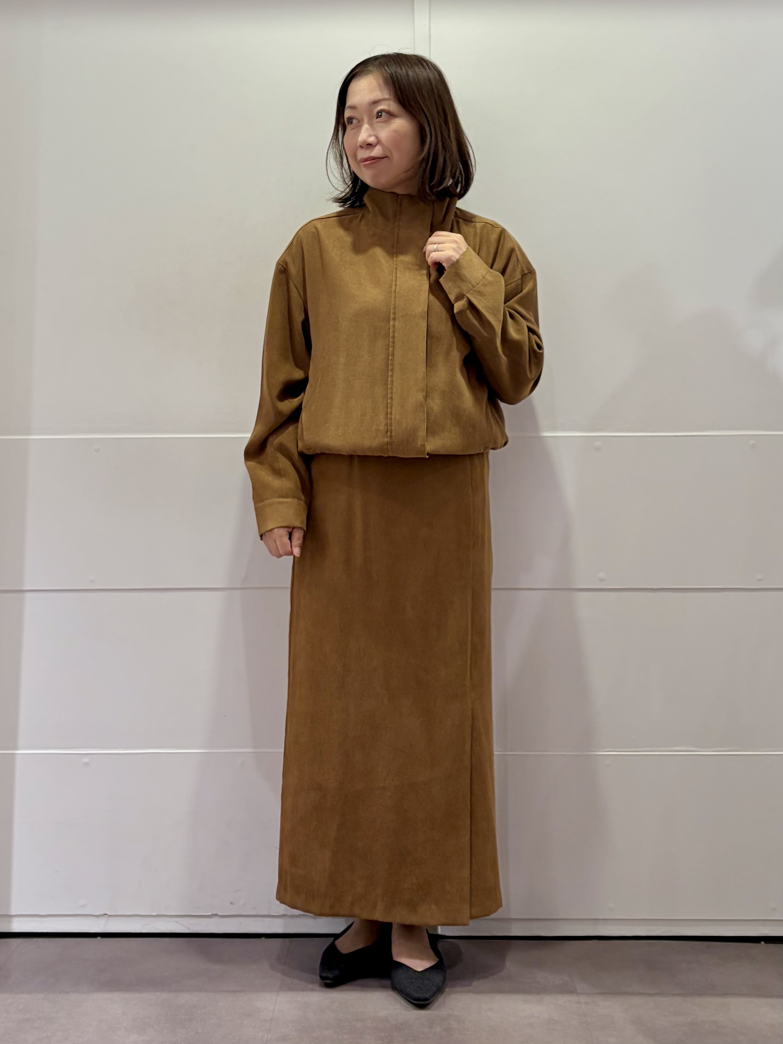 TOKOさんの「UNTITLED｜【セットアップ可/秋ジャケット】スエードライクブルゾン」を使ったコーディネート