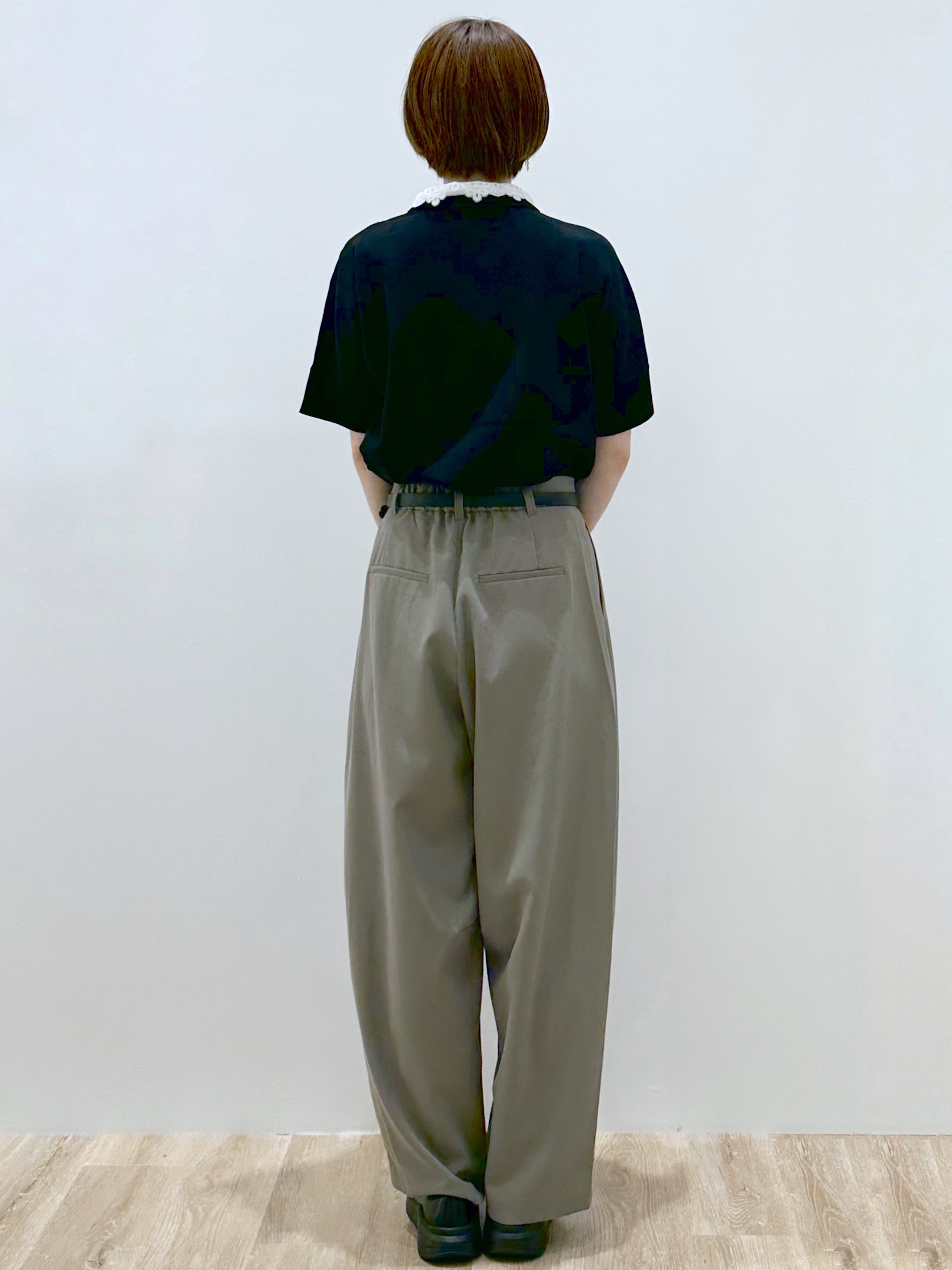yurieさんの「OPAQUE.CLIP｜2WAY衿ドッキングニット《洗濯機OK》」を使ったコーディネート