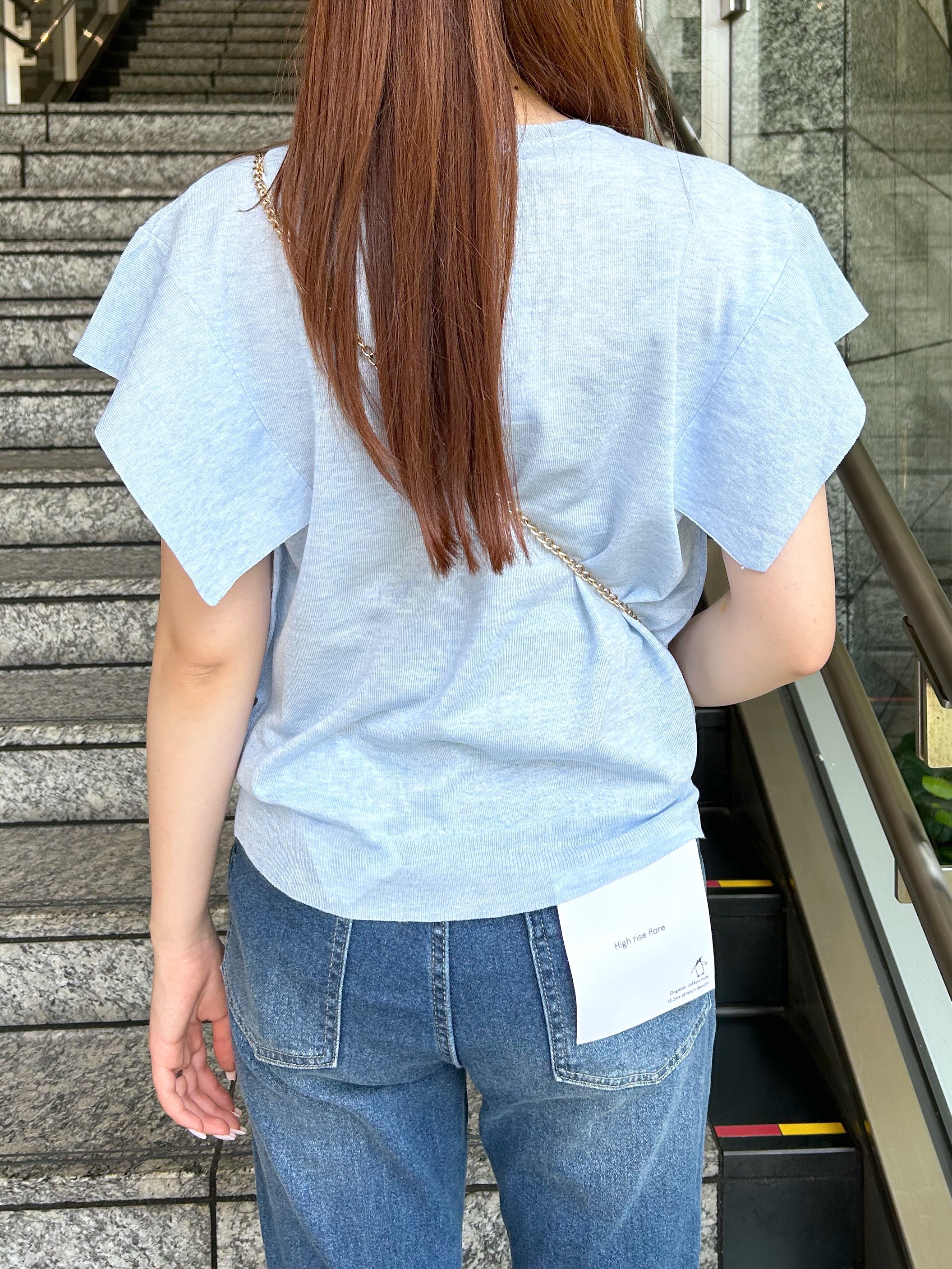 Risaさんの「OPAQUE.CLIP｜『STORY Web7月掲載』ドライタッチラメニット《UV／洗える／6col》」を使ったコーディネート