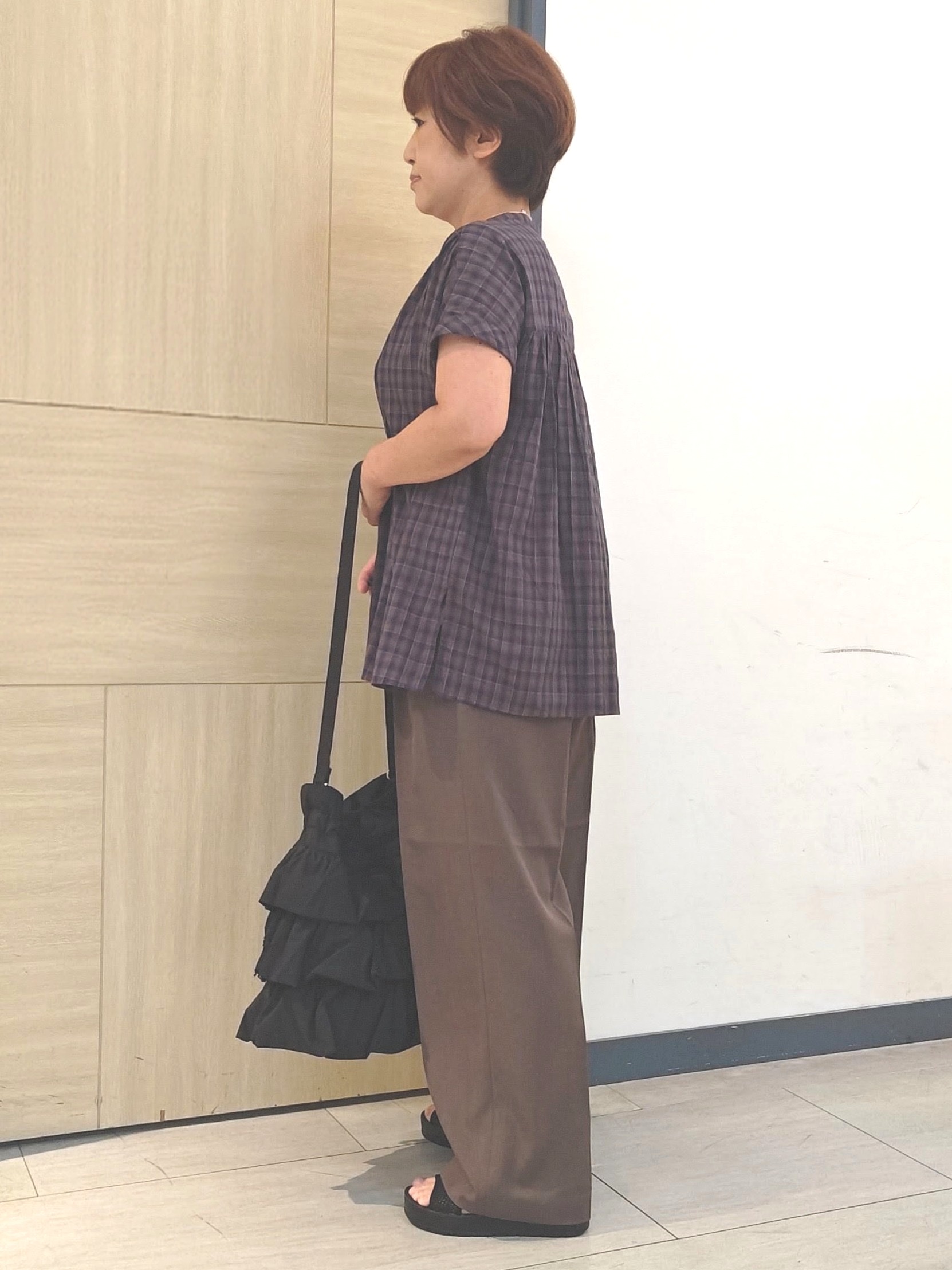 むぅポンさんの「grove｜【体系カバー◎】レースデザインスキッパーブラウス」を使ったコーディネート