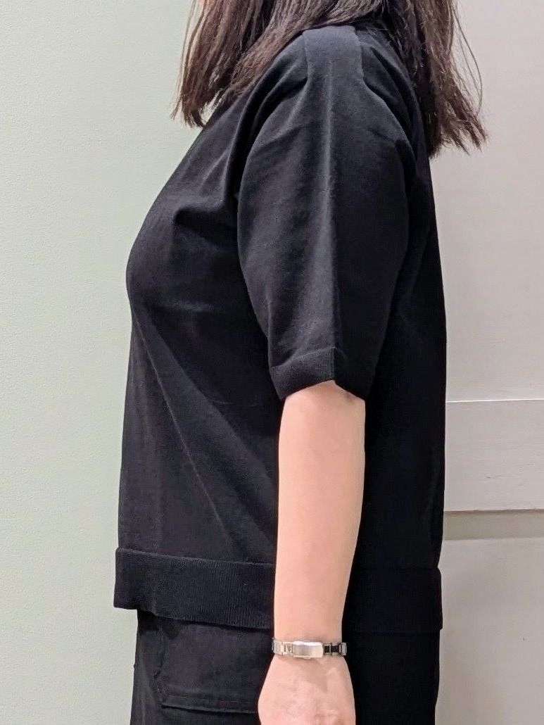 チグ♪さんの「grove｜【ひんやり・UVカット・洗濯機◎】Tシャツ感覚で着られるコットン混ニット」を使ったコーディネート