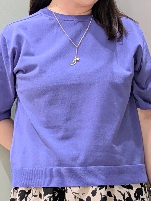 チグ♪さんの「grove｜【ひんやり・UVカット・洗濯機◎】Tシャツ感覚で着られるコットン混ニット」を使ったコーディネート