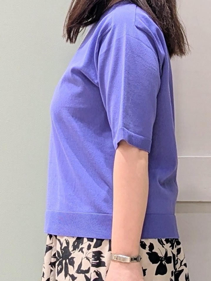 チグ♪さんの「grove｜【ひんやり・UVカット・洗濯機◎】Tシャツ感覚で着られるコットン混ニット」を使ったコーディネート