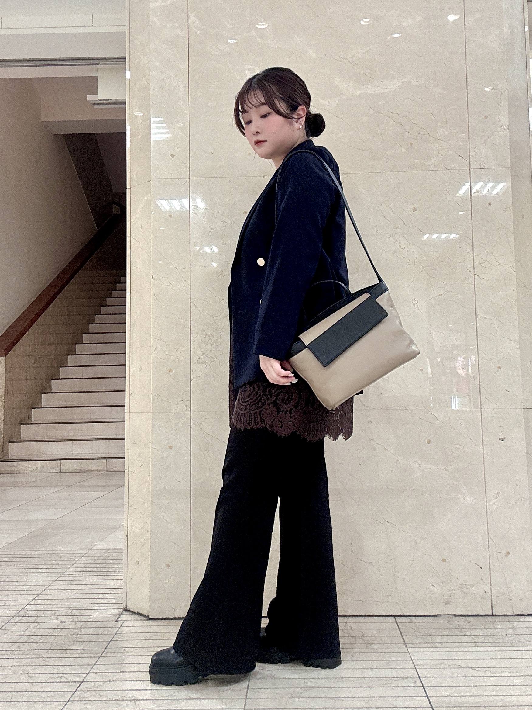 mさんの「HIROKO HAYASHI｜SONATA（ソナタ）ショルダーバッグ」を使ったコーディネート
