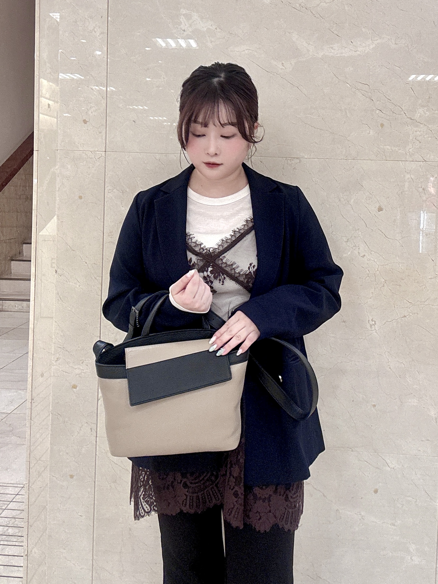 mさんの「HIROKO HAYASHI｜SONATA（ソナタ）ショルダーバッグ」を使ったコーディネート