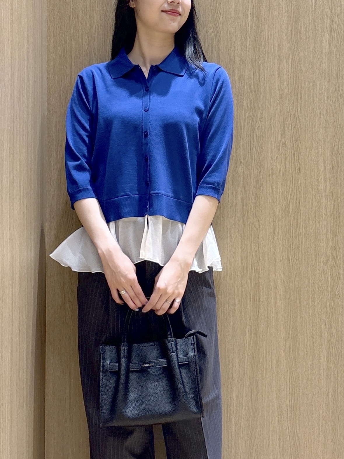 sachikoさんの「OPAQUE.CLIP｜裾シアードッキングニット【洗濯機OK】」を使ったコーディネート