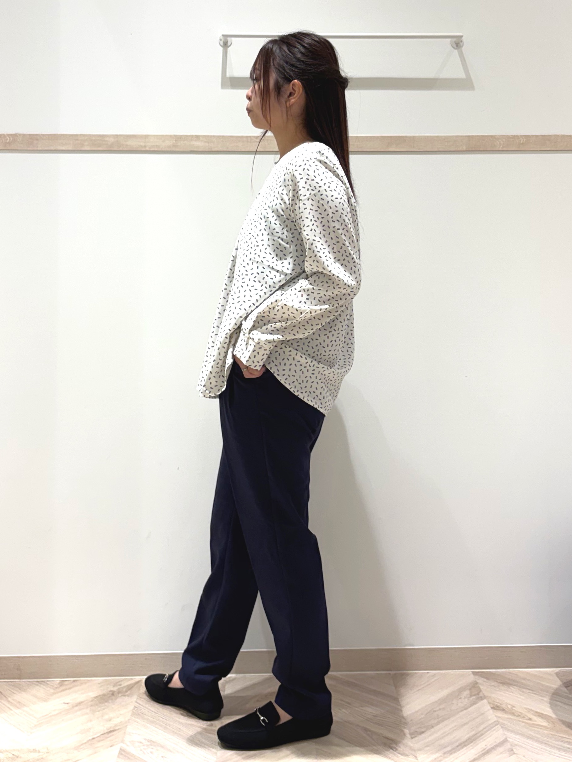 nanaさんの「SHOO･LA･RUE｜【セットアップ可/通勤/洗濯機可/SS-LL】オンオフ使える ダブルブレストジャケット」を使ったコーディネート