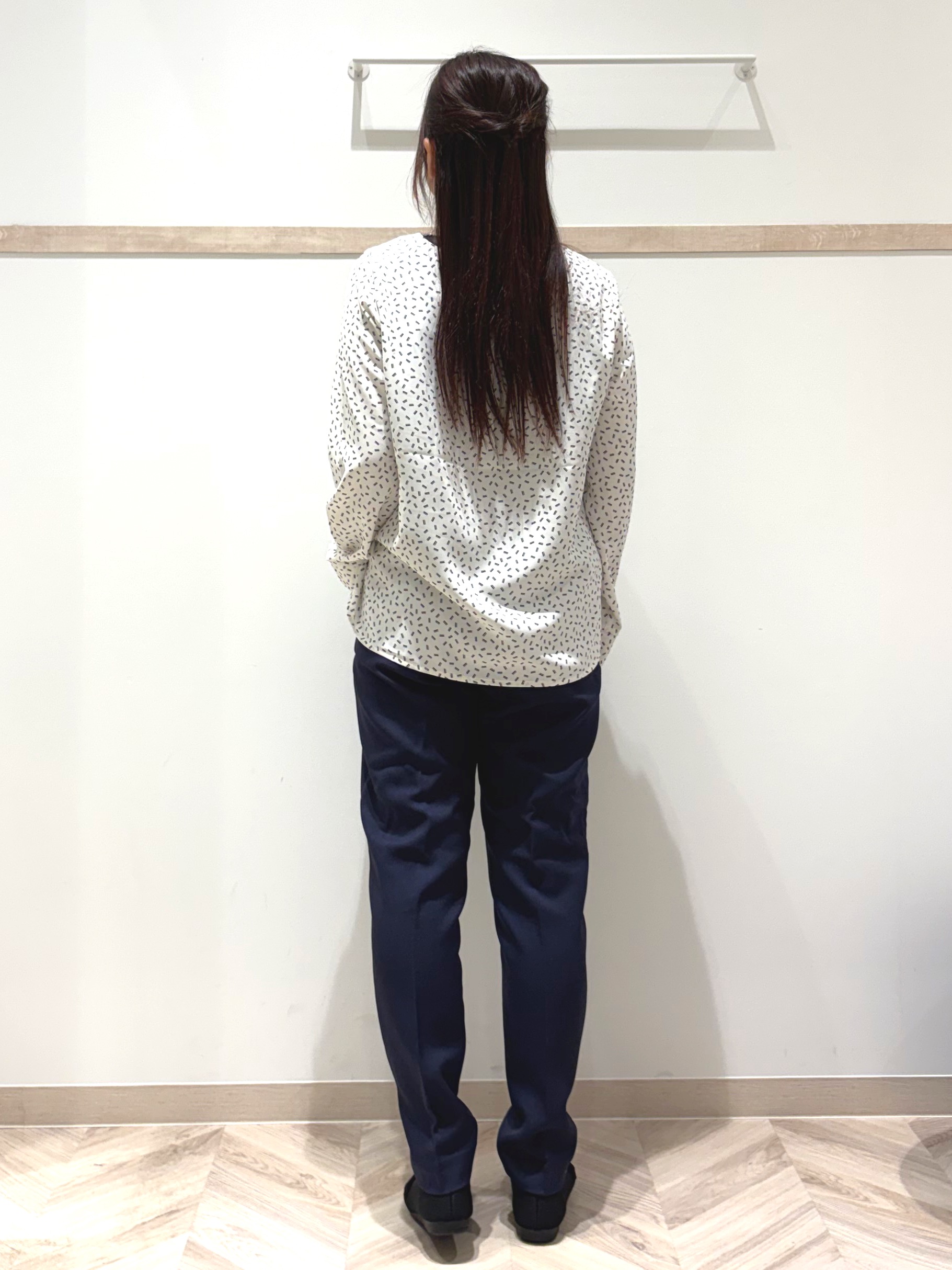 nanaさんの「SHOO･LA･RUE｜【セットアップ可/通勤/洗濯機可/SS-LL】オンオフ使える ダブルブレストジャケット」を使ったコーディネート
