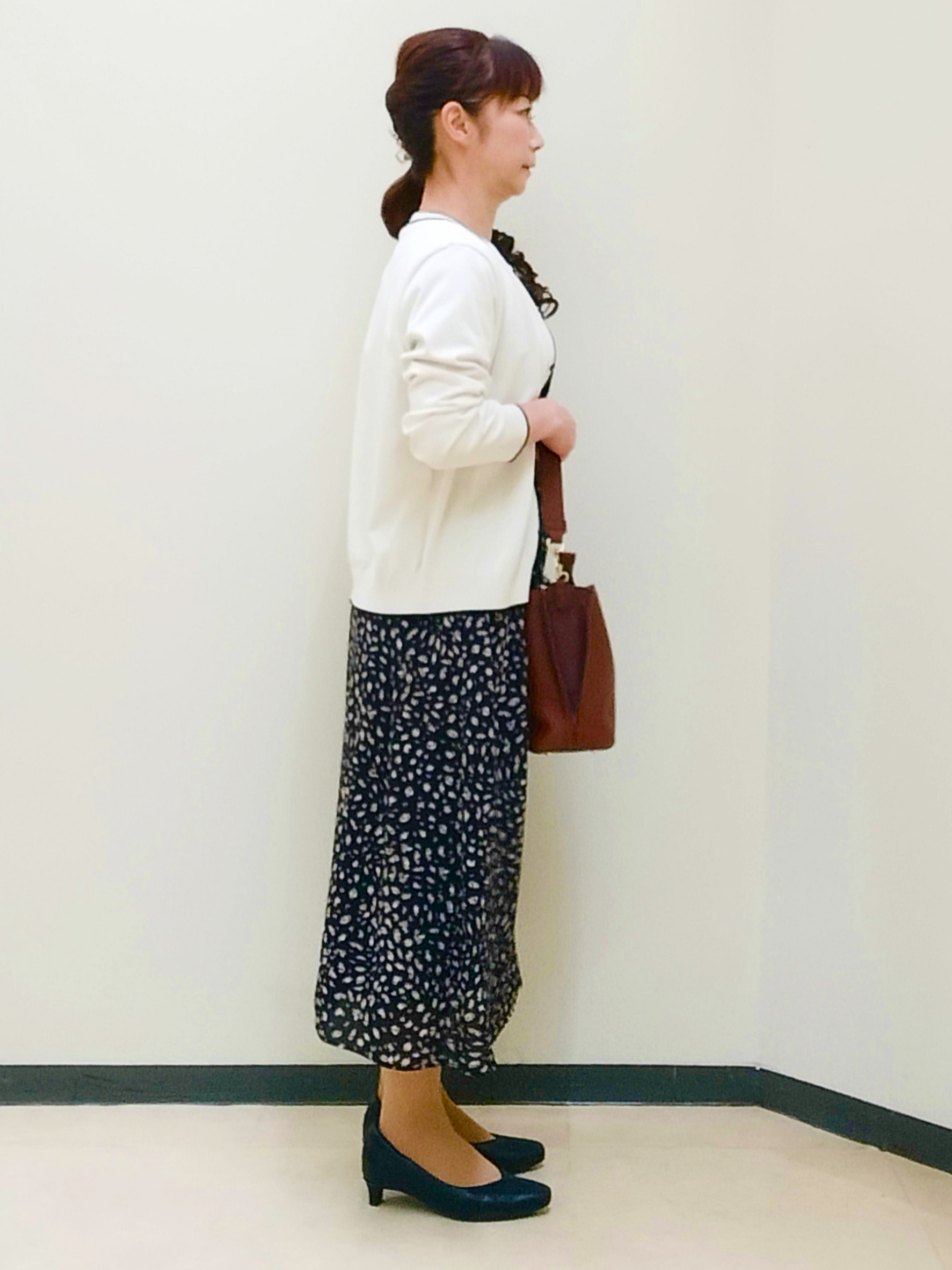 花さんの「Reflect｜【手洗い可】プリント柄ワンピース」を使ったコーディネート