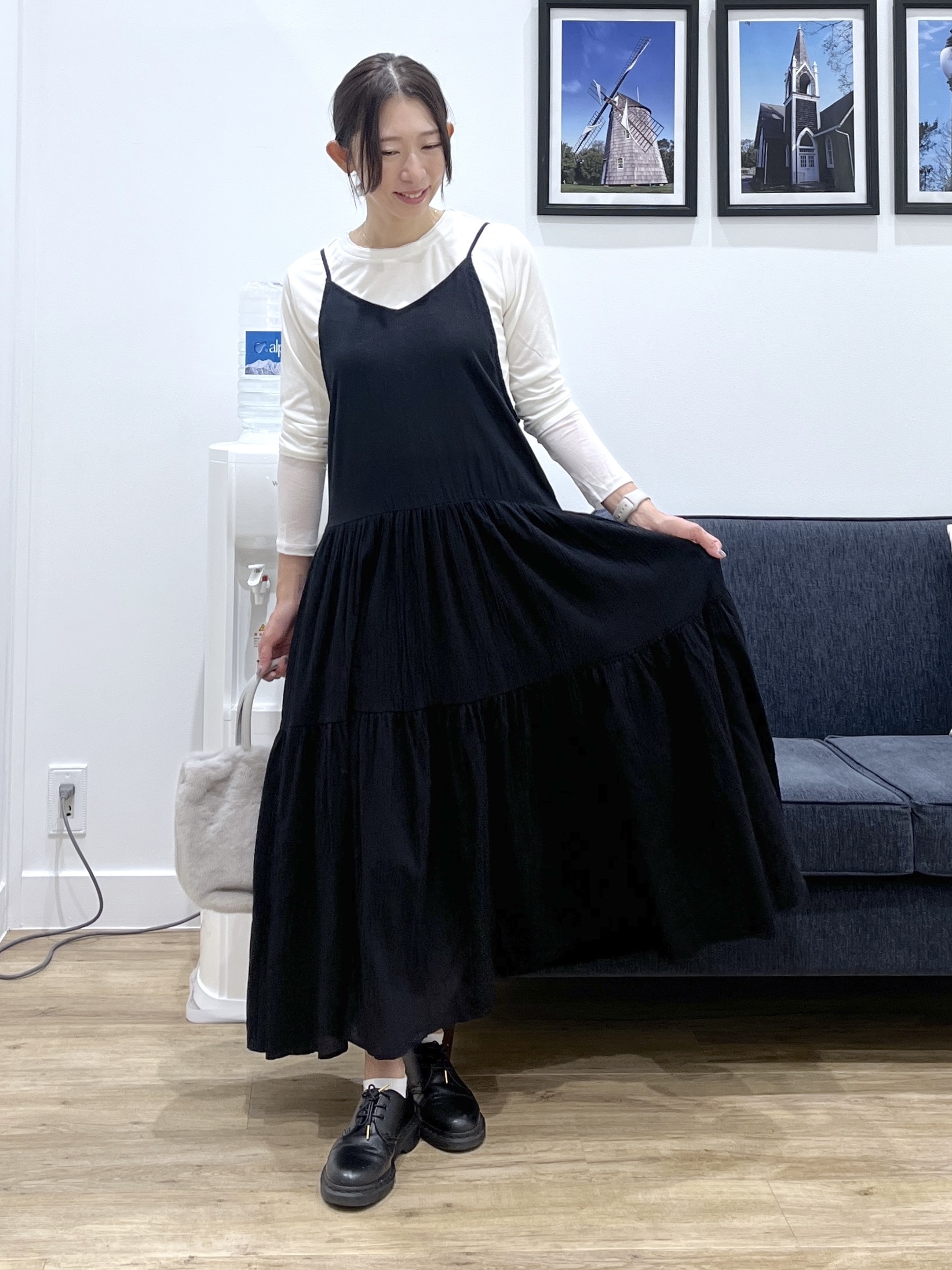 canaさんの「Dessin｜【調温機能】シアーリブプルオーバー」を使ったコーディネート