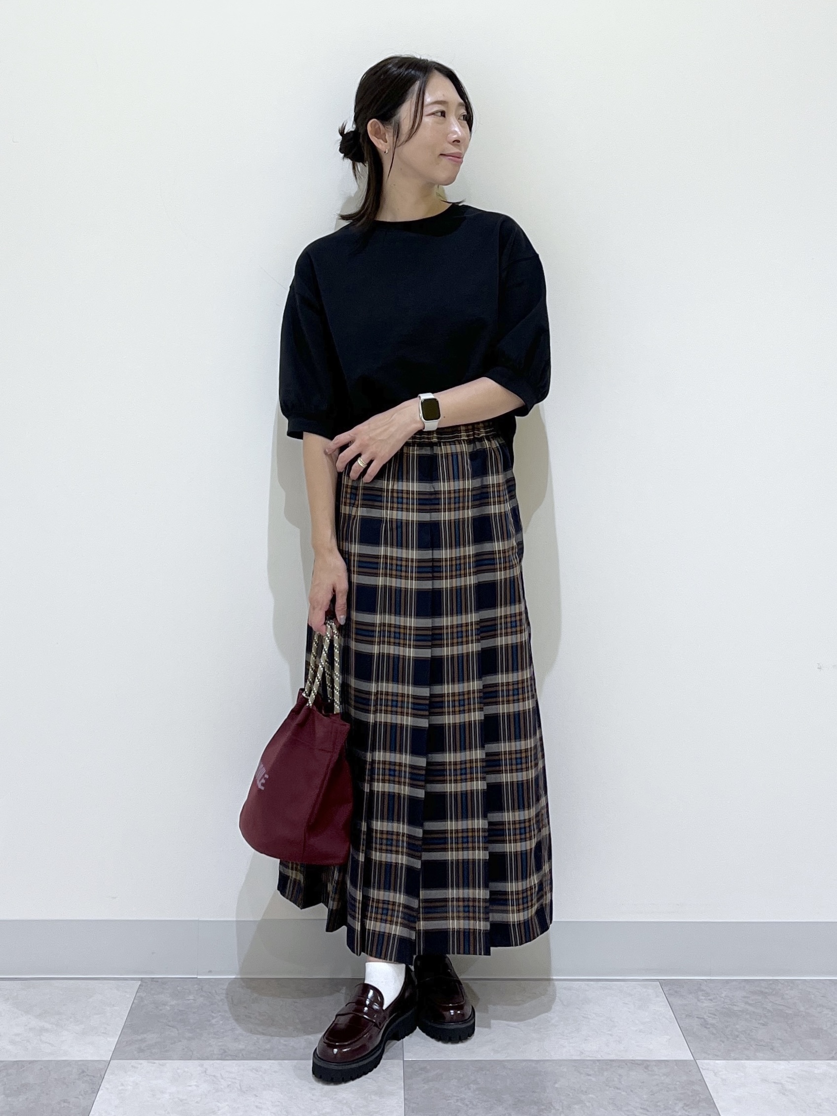 canaさんの「Dessin｜バックヘンリーカットソー5分袖」を使ったコーディネート