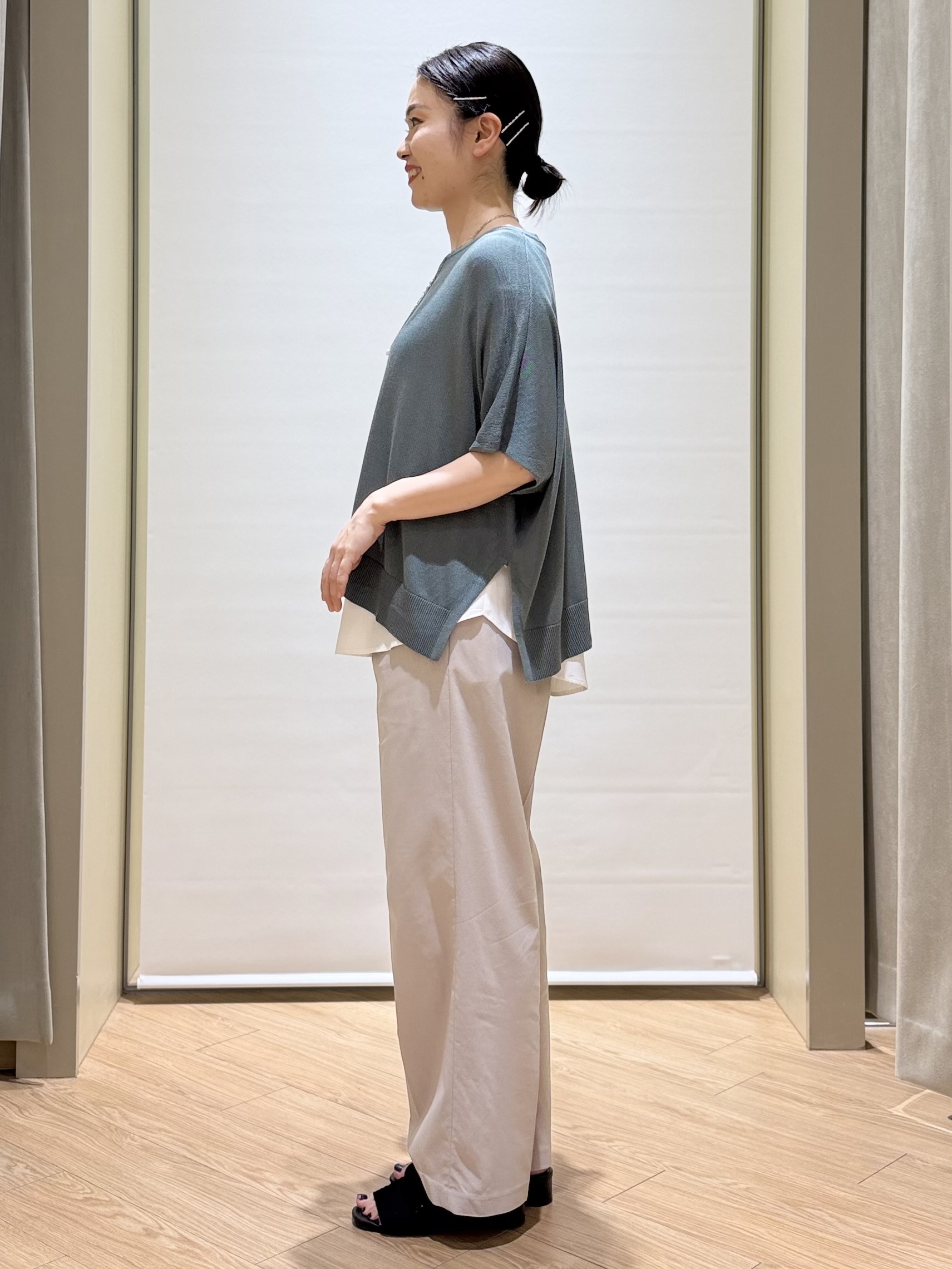 あんりさんの「grove｜【体系カバー◎】ニット&times;インナーシャツタンクSET」を使ったコーディネート