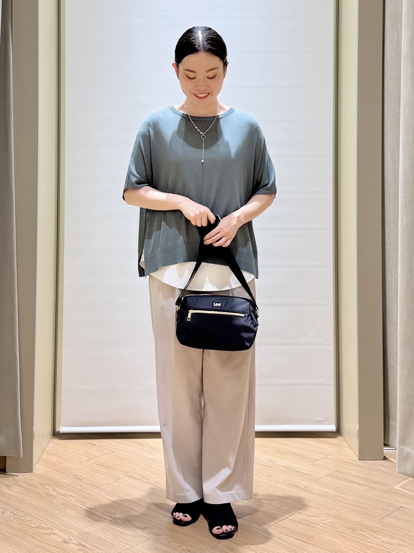 あんりさんの「grove｜【体系カバー◎】ニット&times;インナーシャツタンクSET」を使ったコーディネート