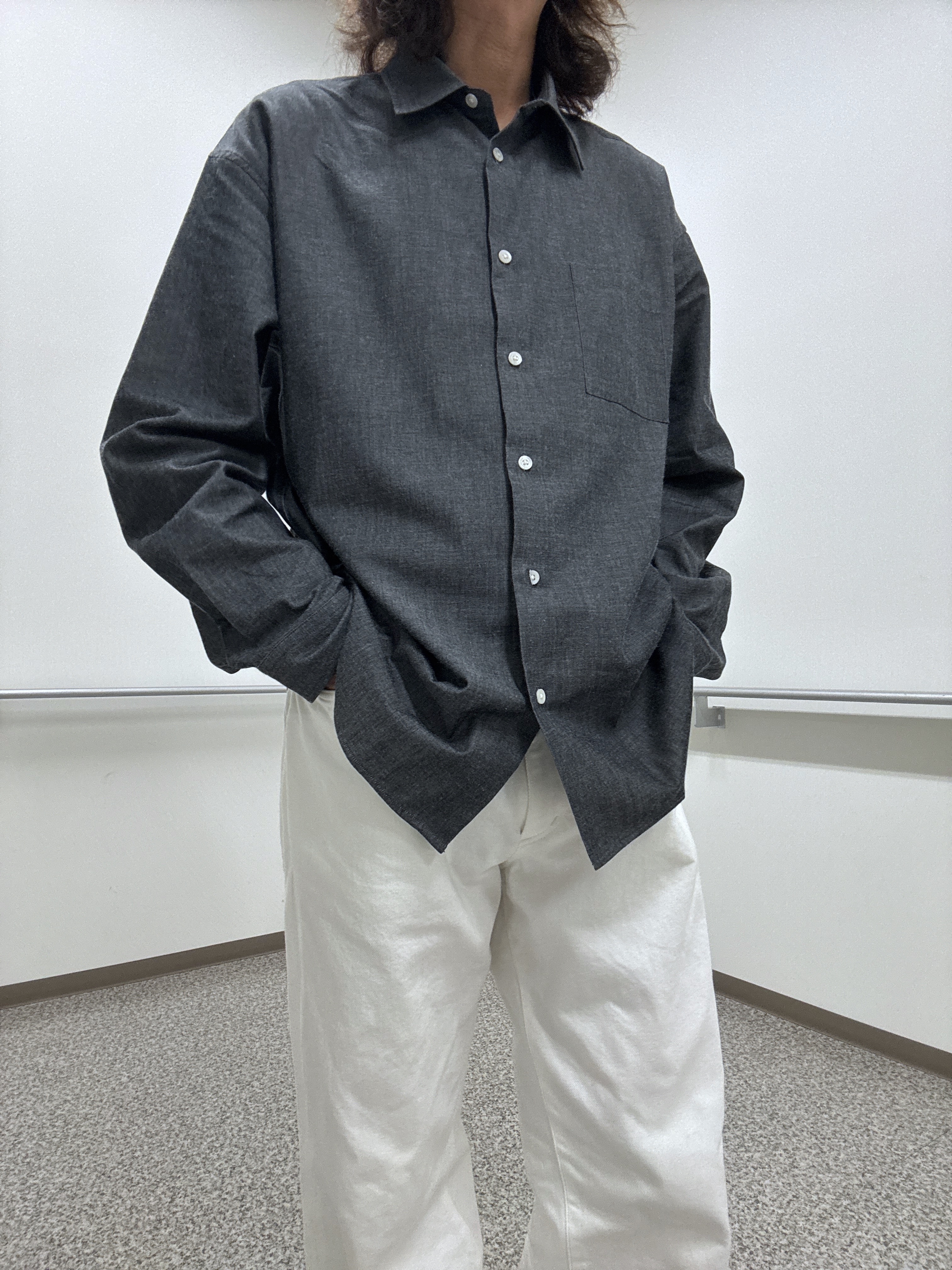 おーのさんの「TAKEO KIKUCHI｜【日本製/Sサイズ～】リラックスフィットシャツ」を使ったコーディネート