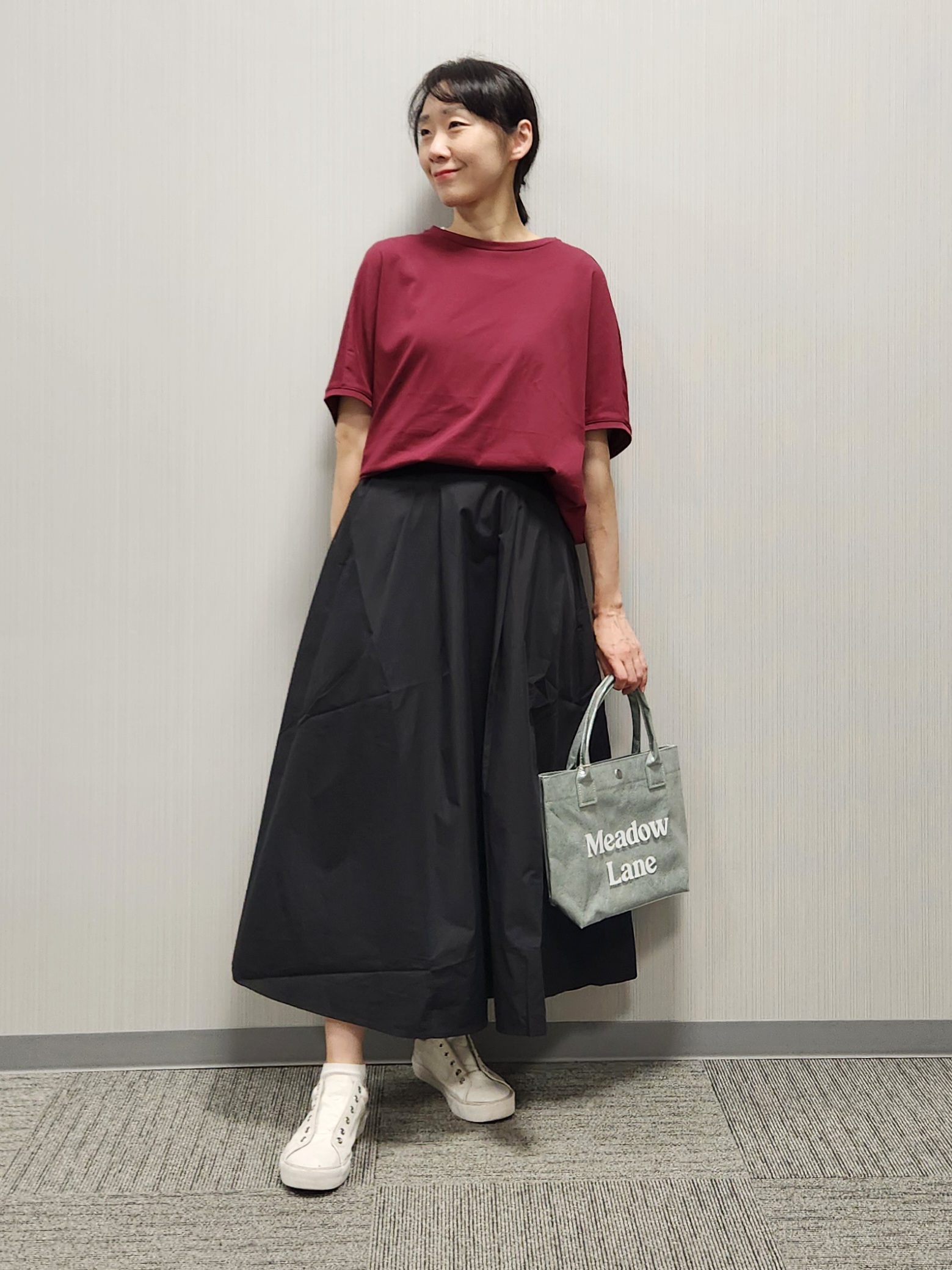 naraさんの「Dessin｜【汗シミ防止/UVカット】ドルマンスリーブ プルオーバー」を使ったコーディネート