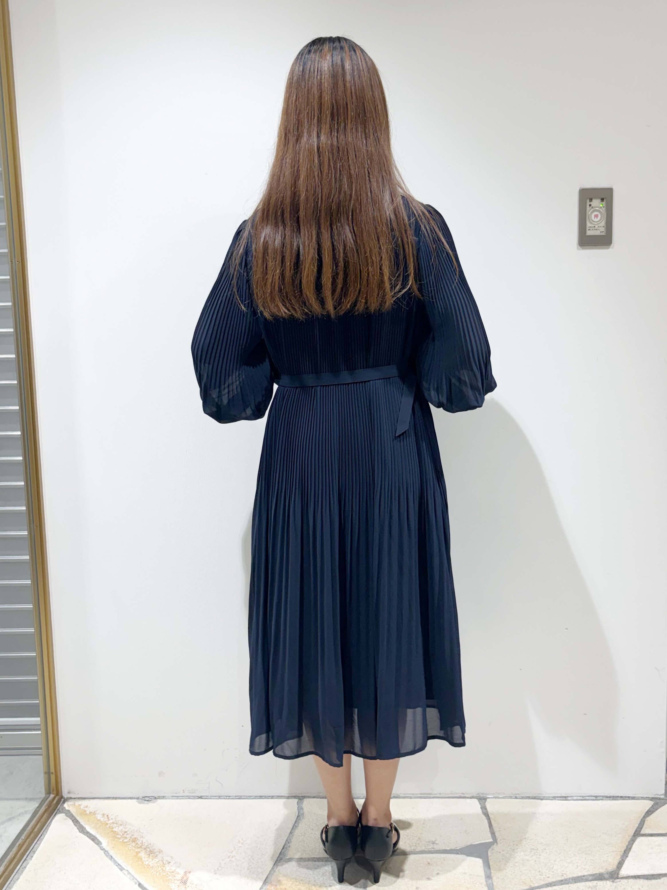 みあたんさんの「index｜【XS-3Lサイズ】ジョーゼットアソートプリーツワンピース《洗濯機OK／防シワ／イージーアイロン》」を使ったコーディネート