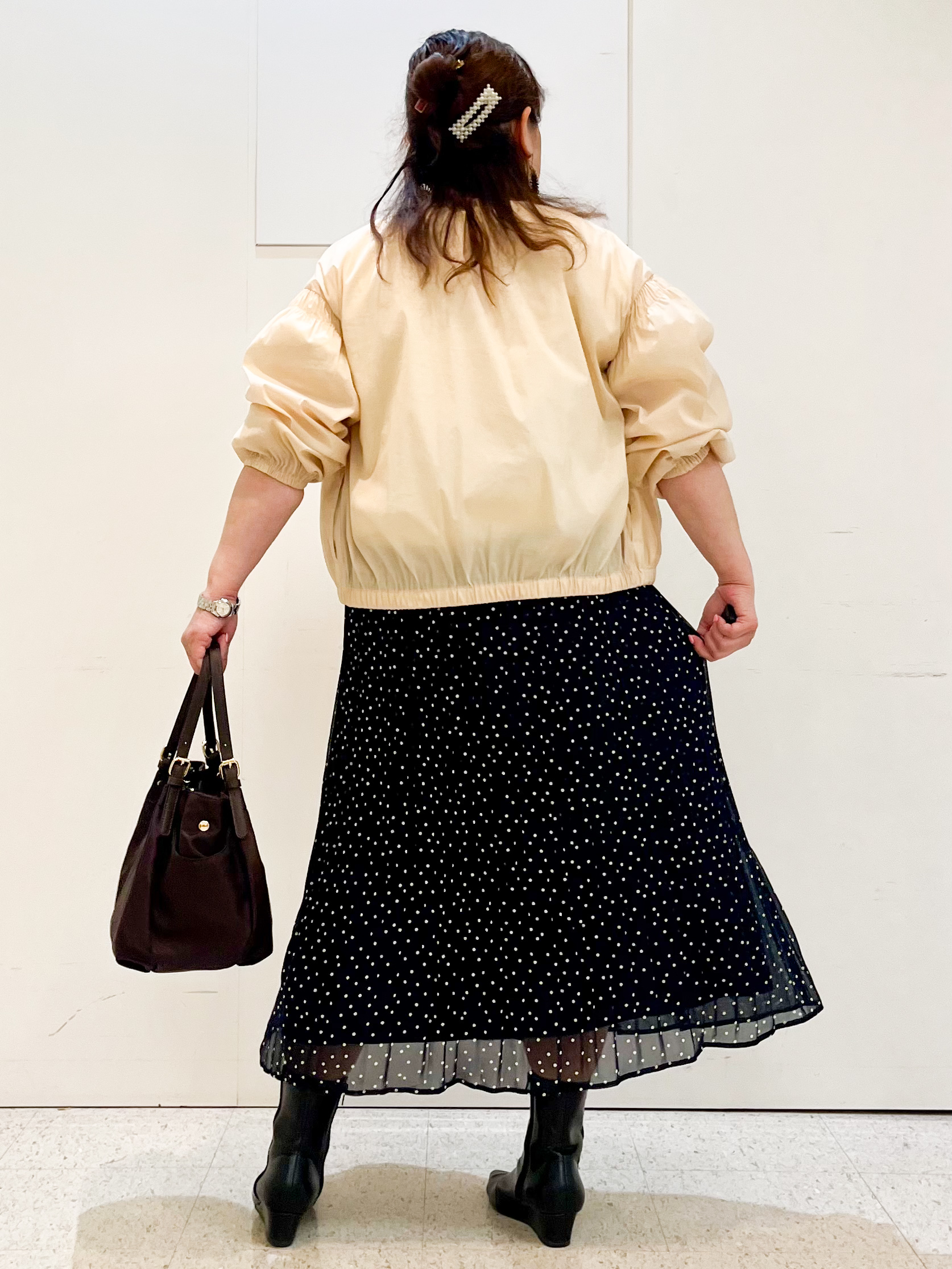 kimmyさんの「Reflect｜フロントファスナーシアーブルゾン」を使ったコーディネート