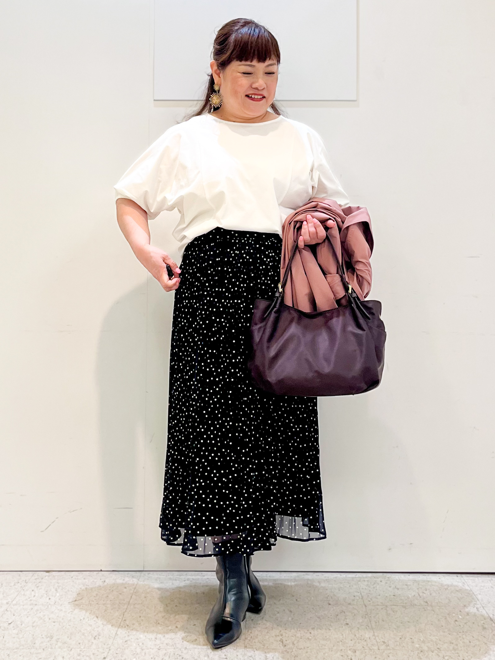kimmyさんの「Reflect｜【UVカット／接触冷感／吸水速乾】ギャザースリーブカットソー」を使ったコーディネート