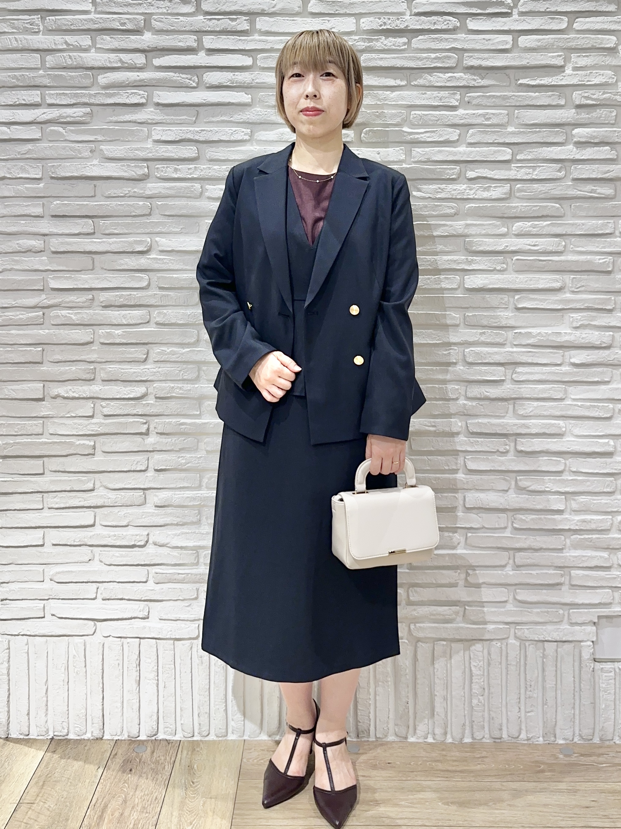 Hana...eさんの「index｜【接触冷感／吸水速乾】タックパフスリーブブラウス《防シワ／洗濯機OK／XS～3L／8col》」を使ったコーディネート