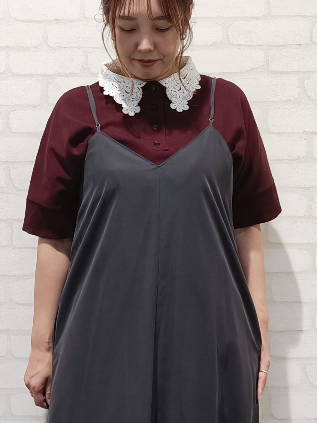 kaoriさんの「OPAQUE.CLIP｜2WAY衿ドッキングニット《洗濯機OK》」を使ったコーディネート