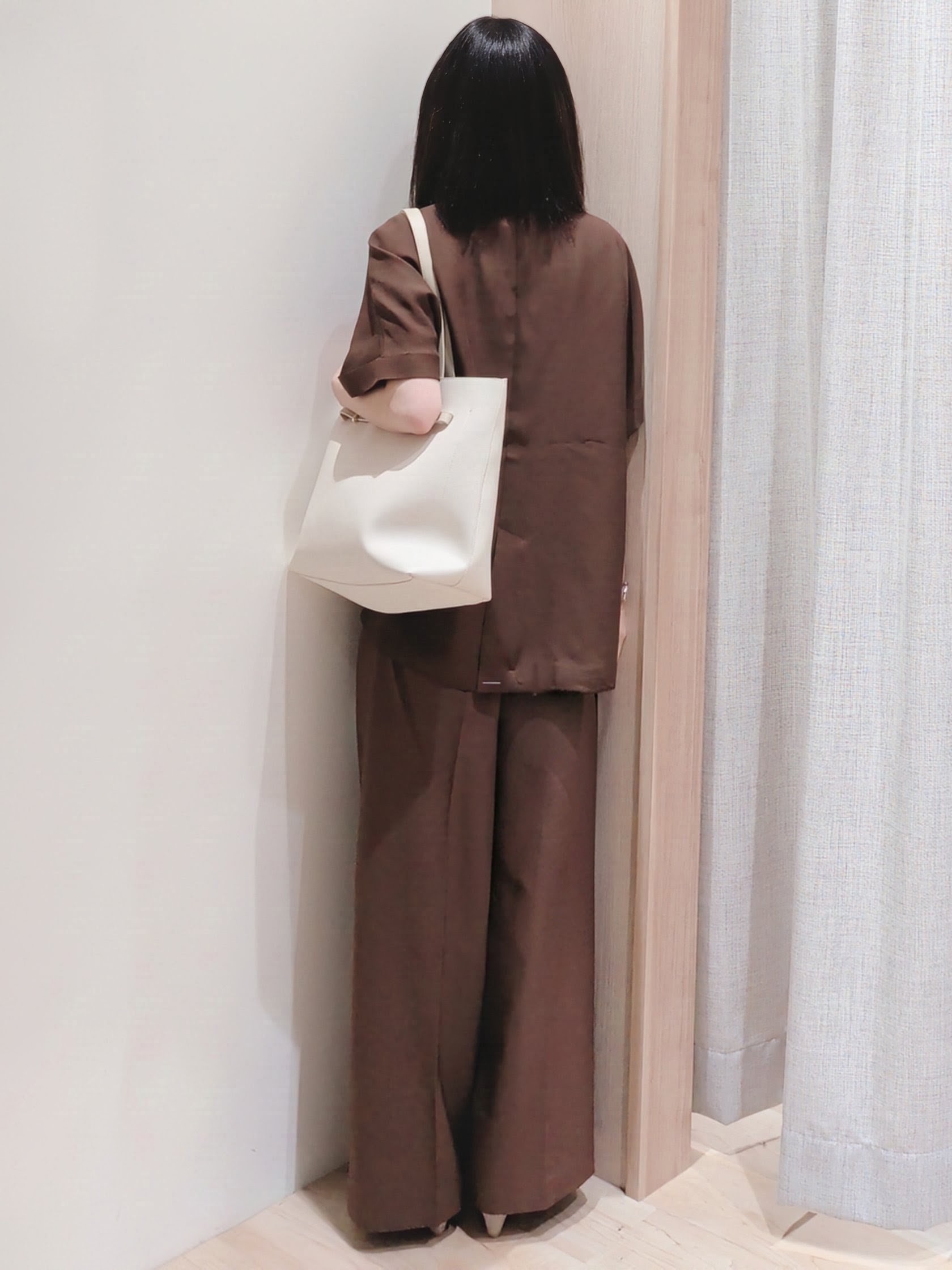 Yuiさんの「grove｜【洗濯機OK・ひんやり/SETUP可】シワになりにくいハーフスリーブジャケット」を使ったコーディネート